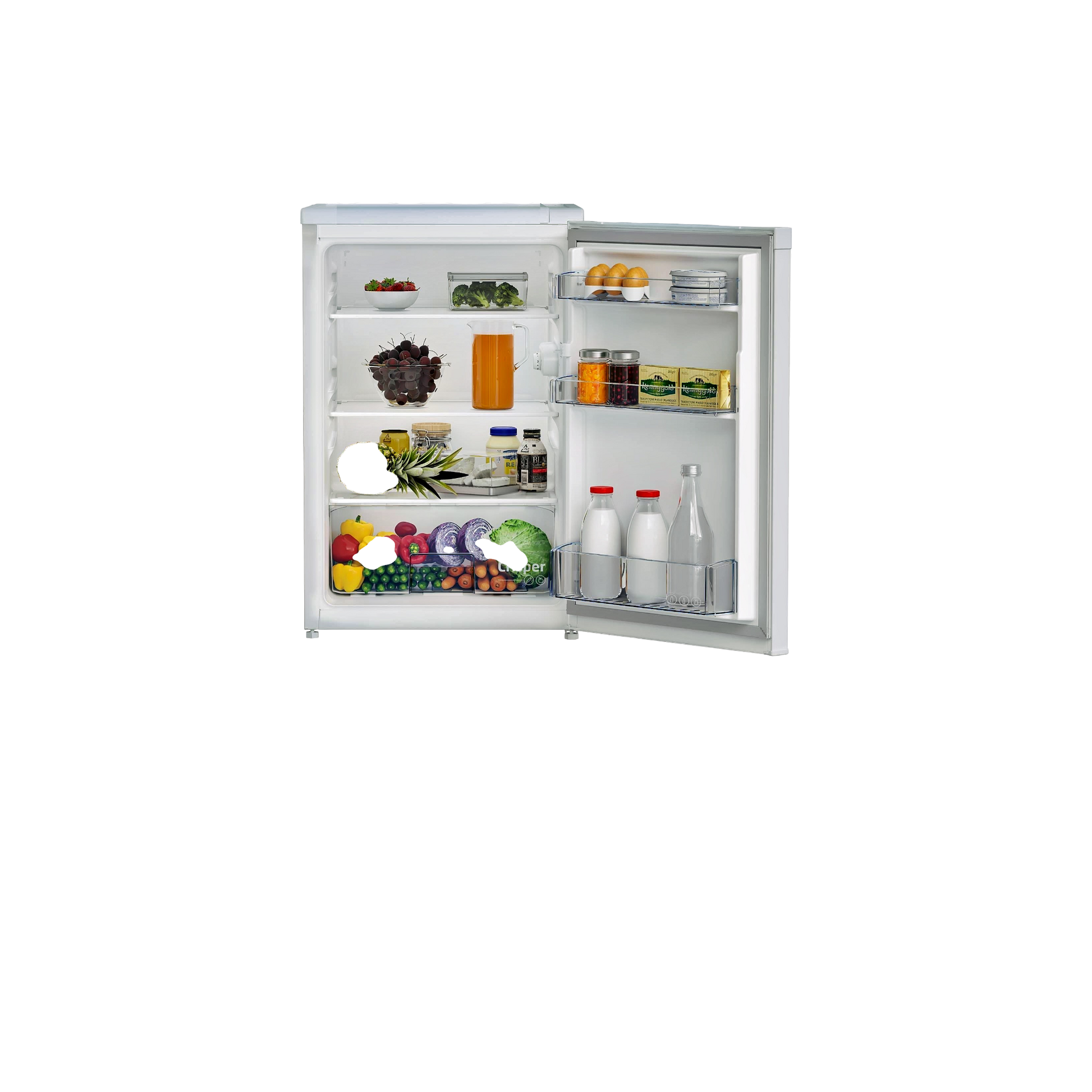 Réfrigérateur Compact 128 L Reconditionné BEKO TSE1504FN : vue de l'intérieur