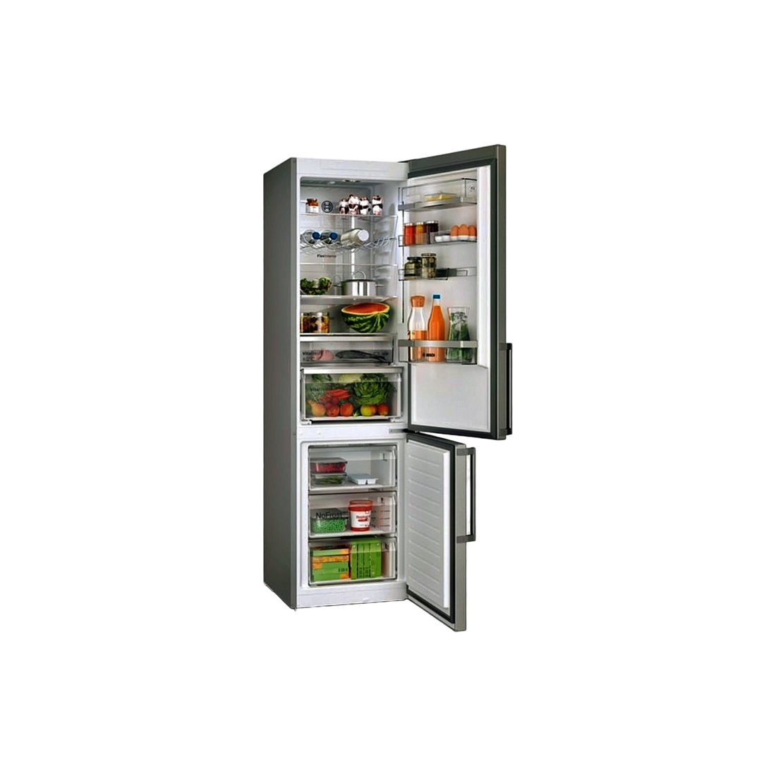 Réfrigérateur Avec Congélateur 363 L Reconditionné BOSCH KGN39AIBT : vue de l'intérieur