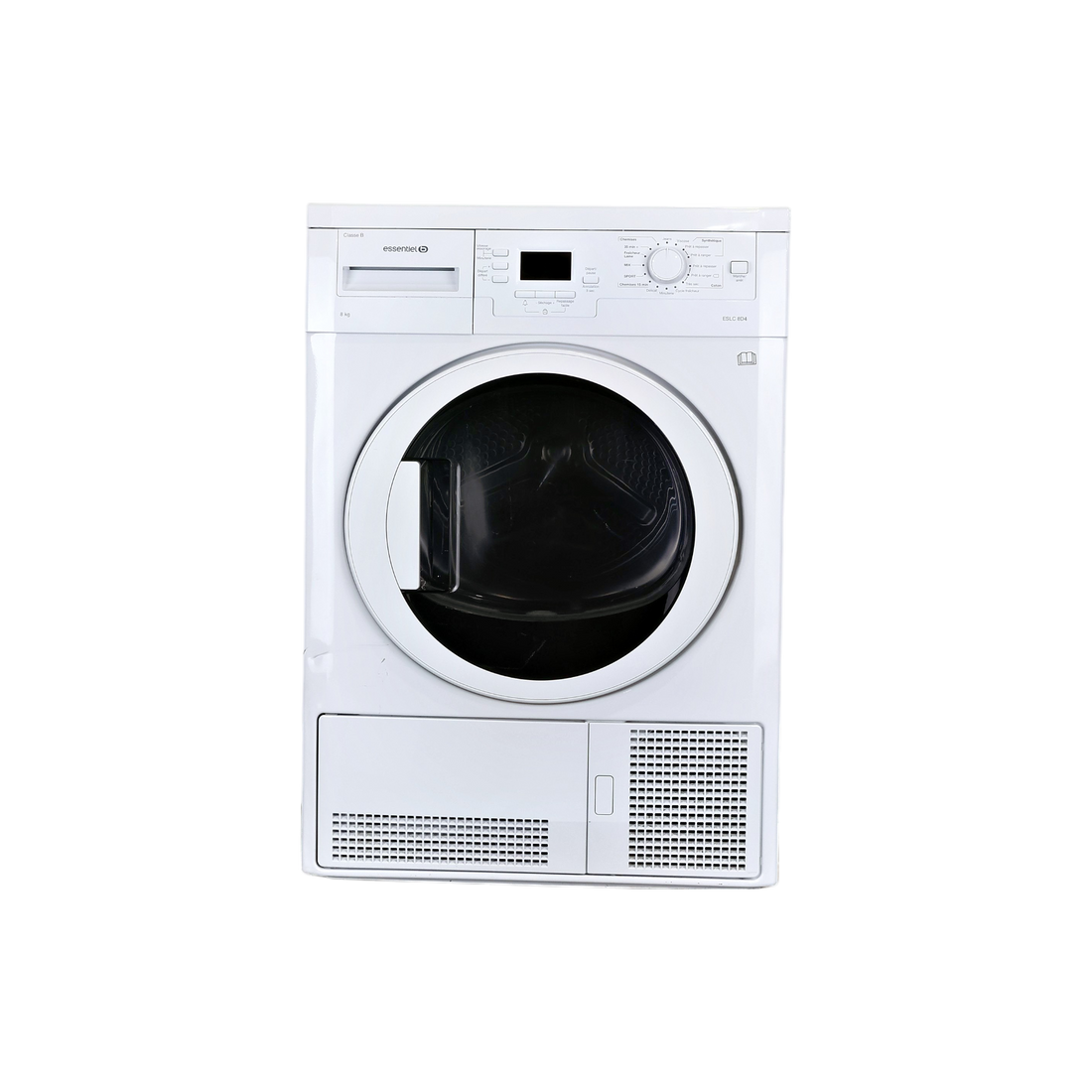 Seche-Linge Condensation 8 kg Reconditionné ESSENTIEL B ESLC8D4 : vue de face