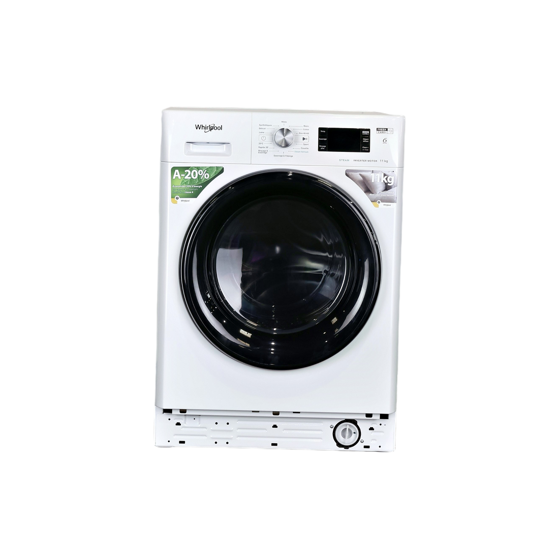 Lave-Linge Hublot 11 kg Reconditionné WHIRLPOOL FFBB11489BVFR : vue de face
