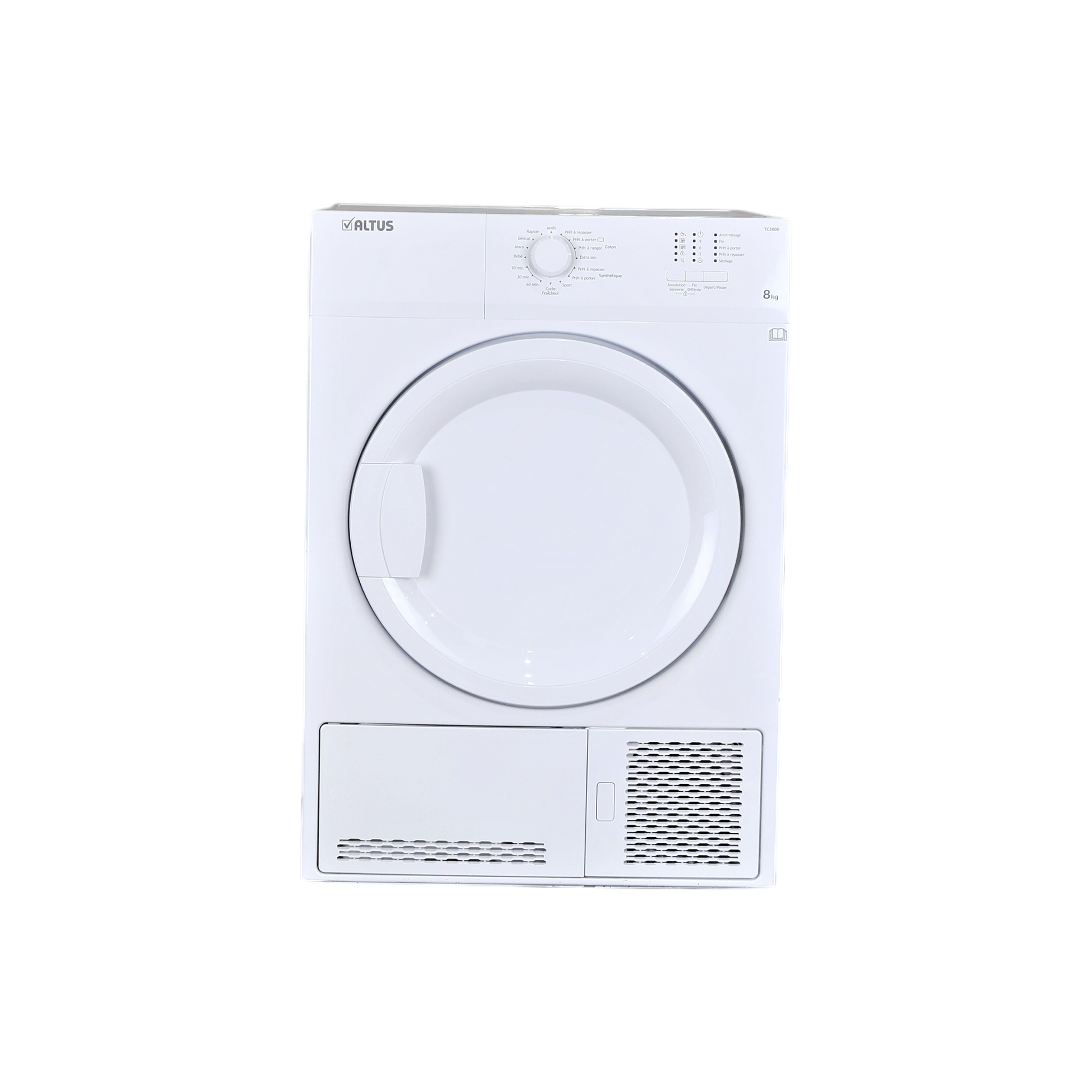 Seche-Linge Condensation 8 kg Reconditionné ALTUS TC3000 : vue de face