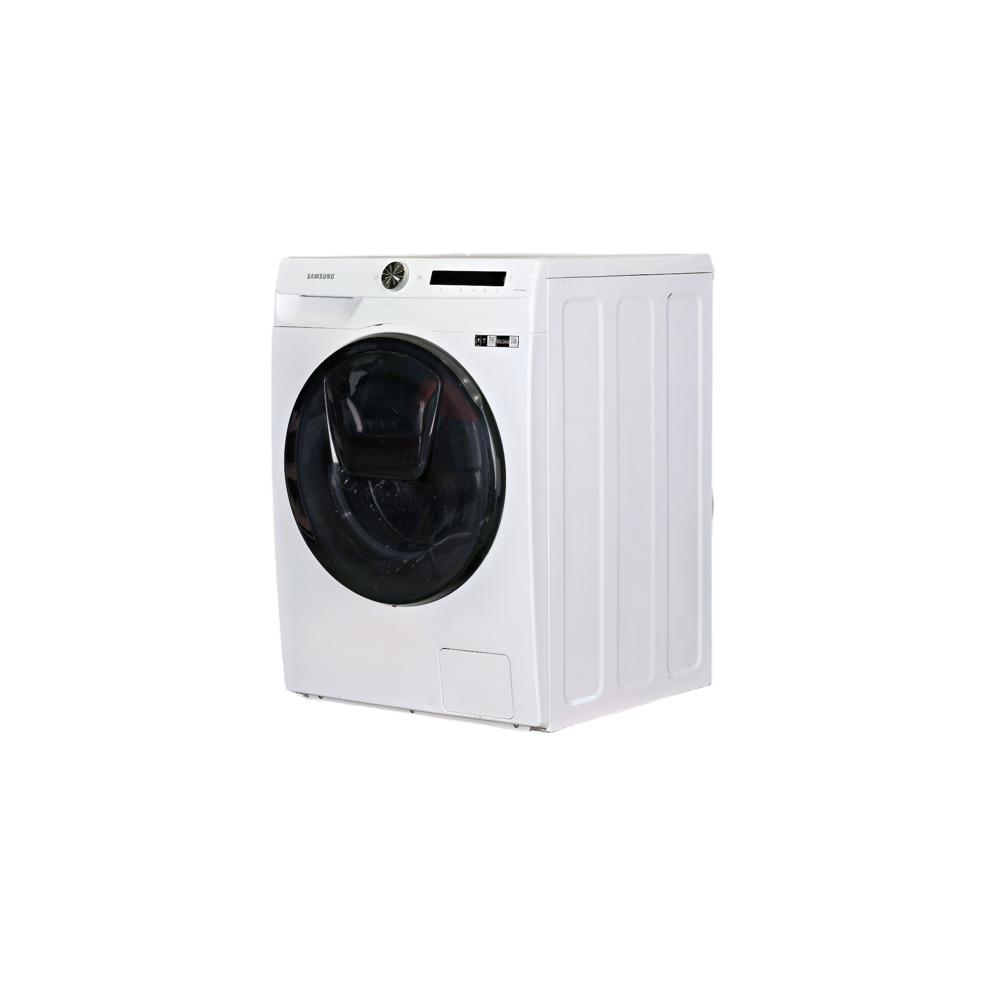 Lave-Linge Sechant 8 kg Reconditionné SAMSUNG WD80T554DBW : vue du côté gauche