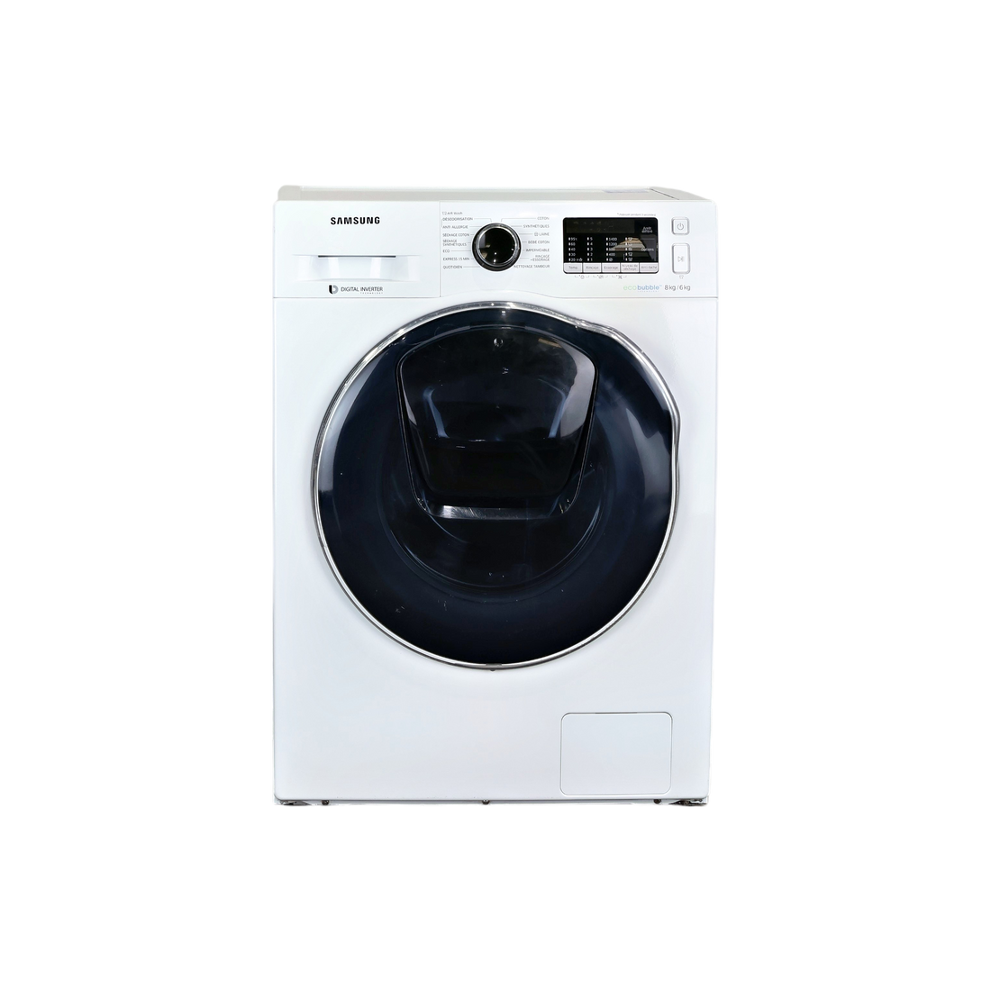 Lave-Linge Sechant 8 kg Reconditionné SAMSUNG WD80K5410OW : vue de face