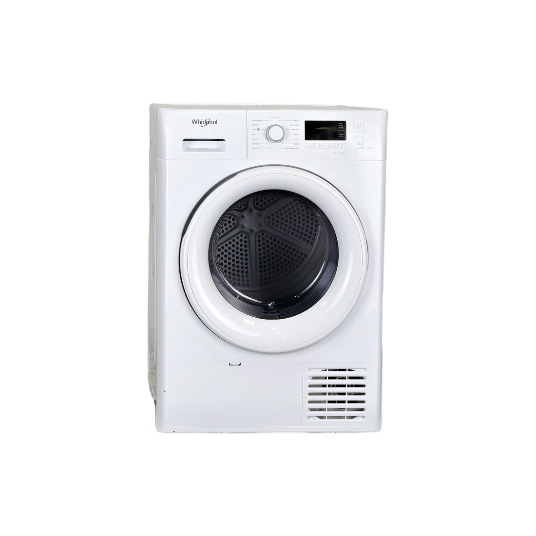 Seche-Linge Pompe À Chaleur 8 kg Reconditionné WHIRLPOOL FTM1182FR : vue de face