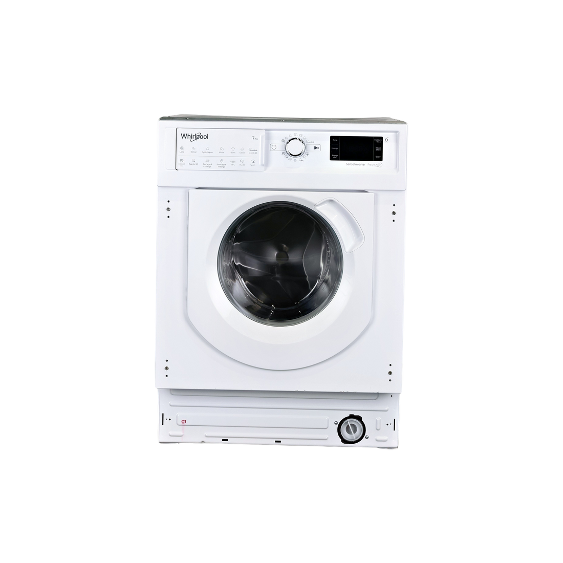 Lave-Linge Hublot 7 kg Reconditionné WHIRLPOOL BIWMWG71483FRN : vue de face
