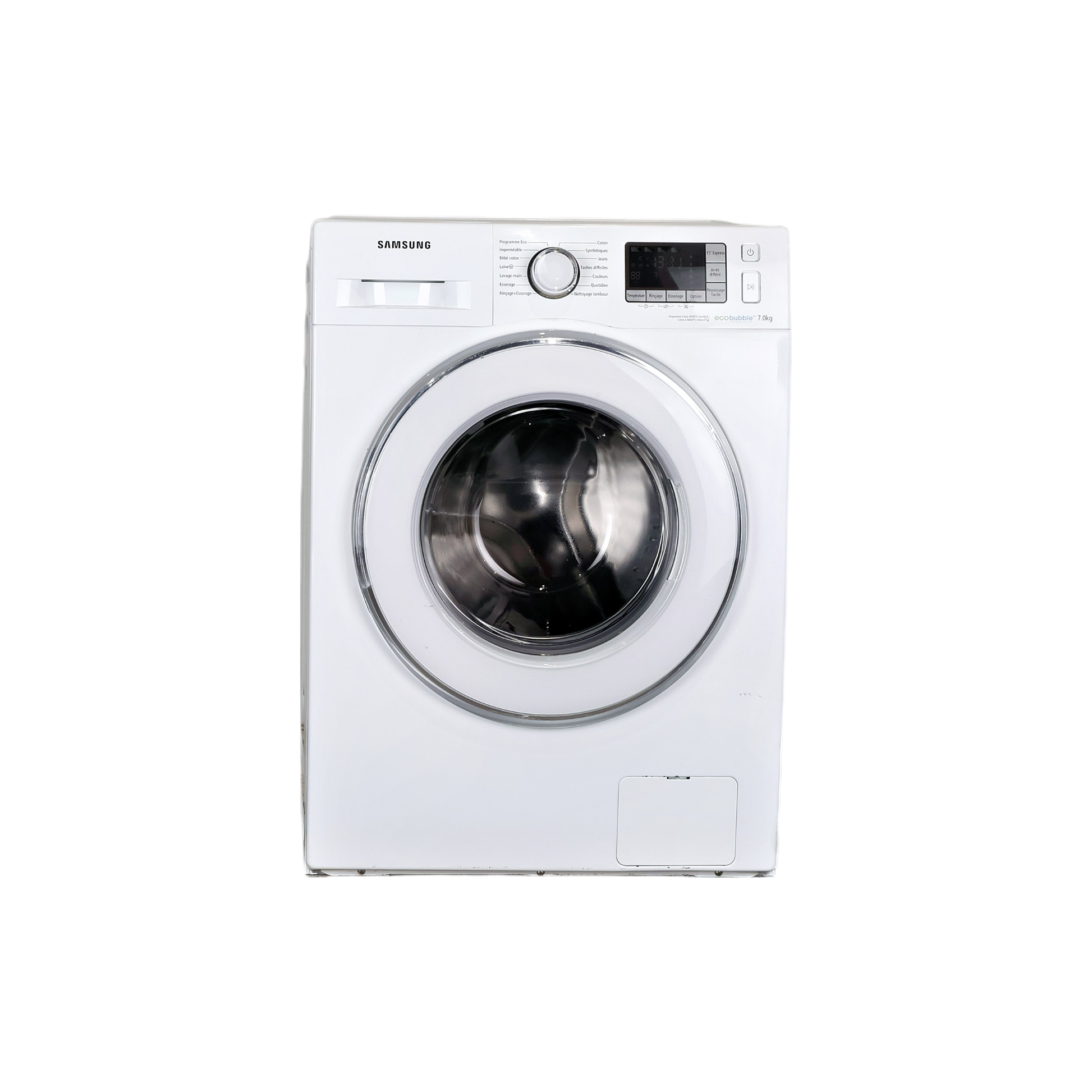 Lave-Linge Hublot 7 kg Reconditionné SAMSUNG WF70F5E5W4W : vue de face