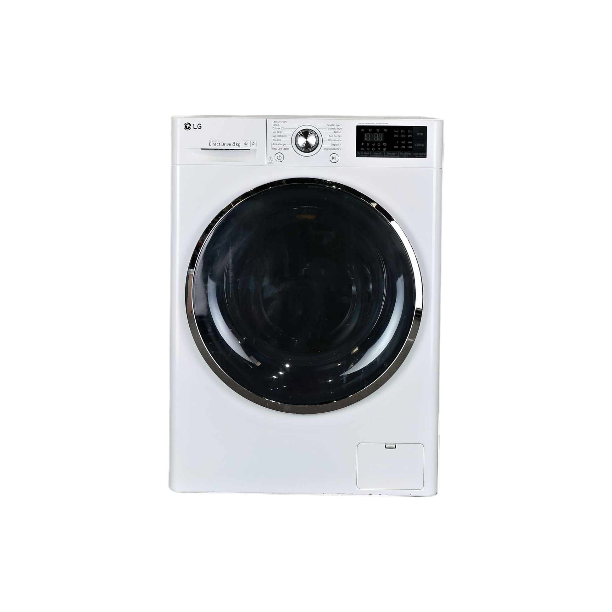Lave-Linge Hublot 9 kg Reconditionné LG F94V71WHST : vue de face