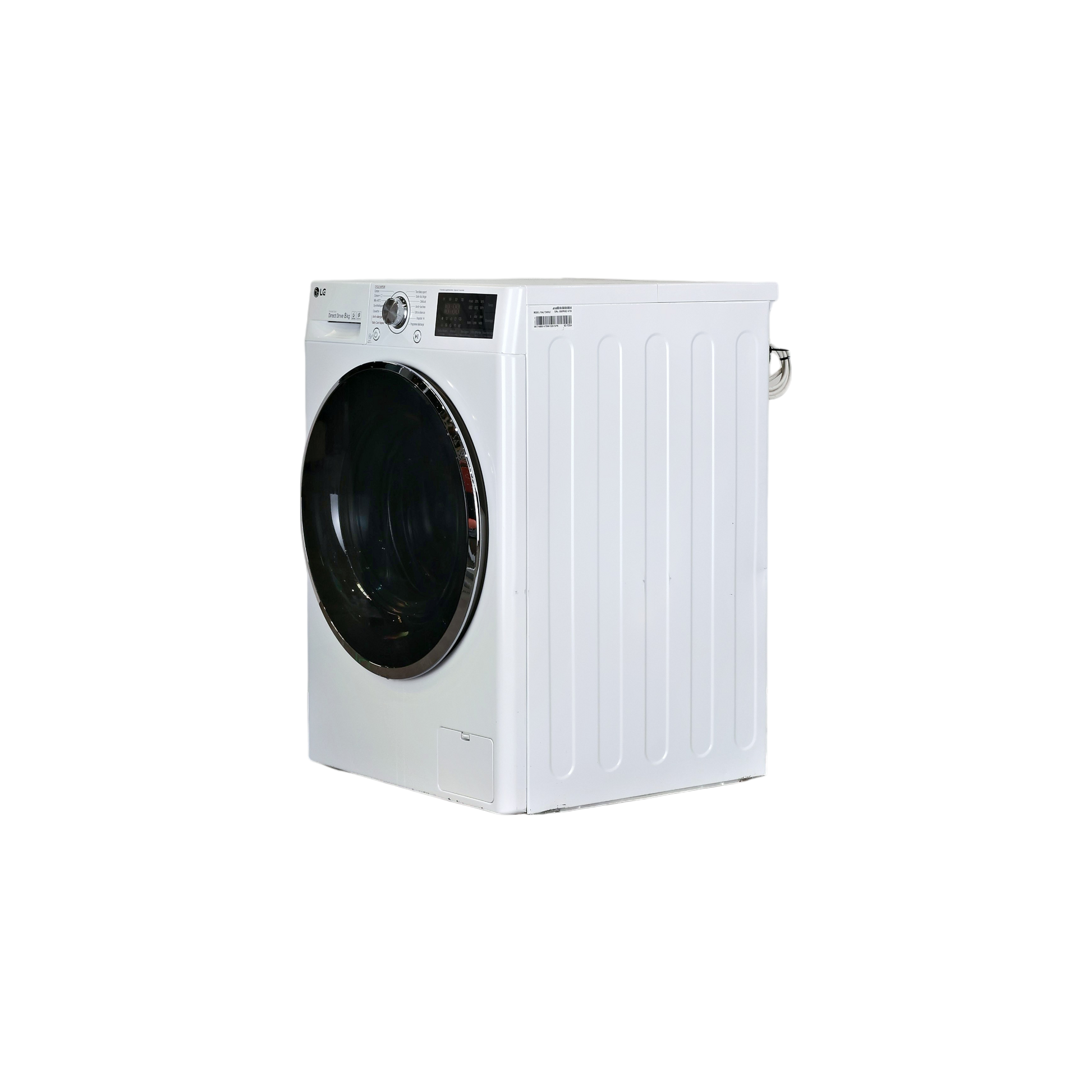 Lave-Linge Hublot 9 kg Reconditionné LG F94V71WHST : vue du côté gauche