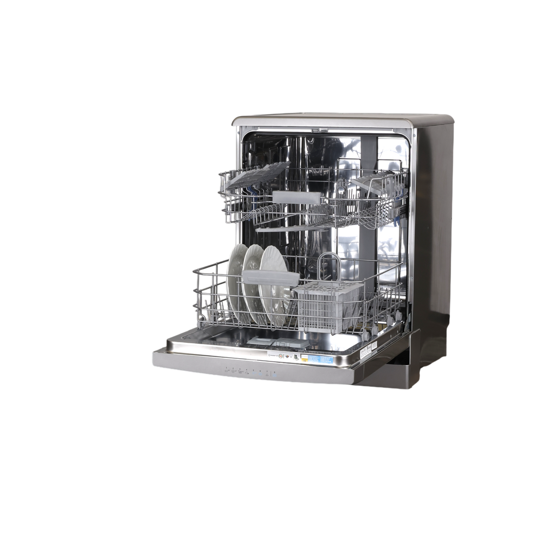 Lave-Vaisselle Pose Libre 14 Cvts Reconditionné INDESIT DFO 3C26 X : vue de l'intérieur