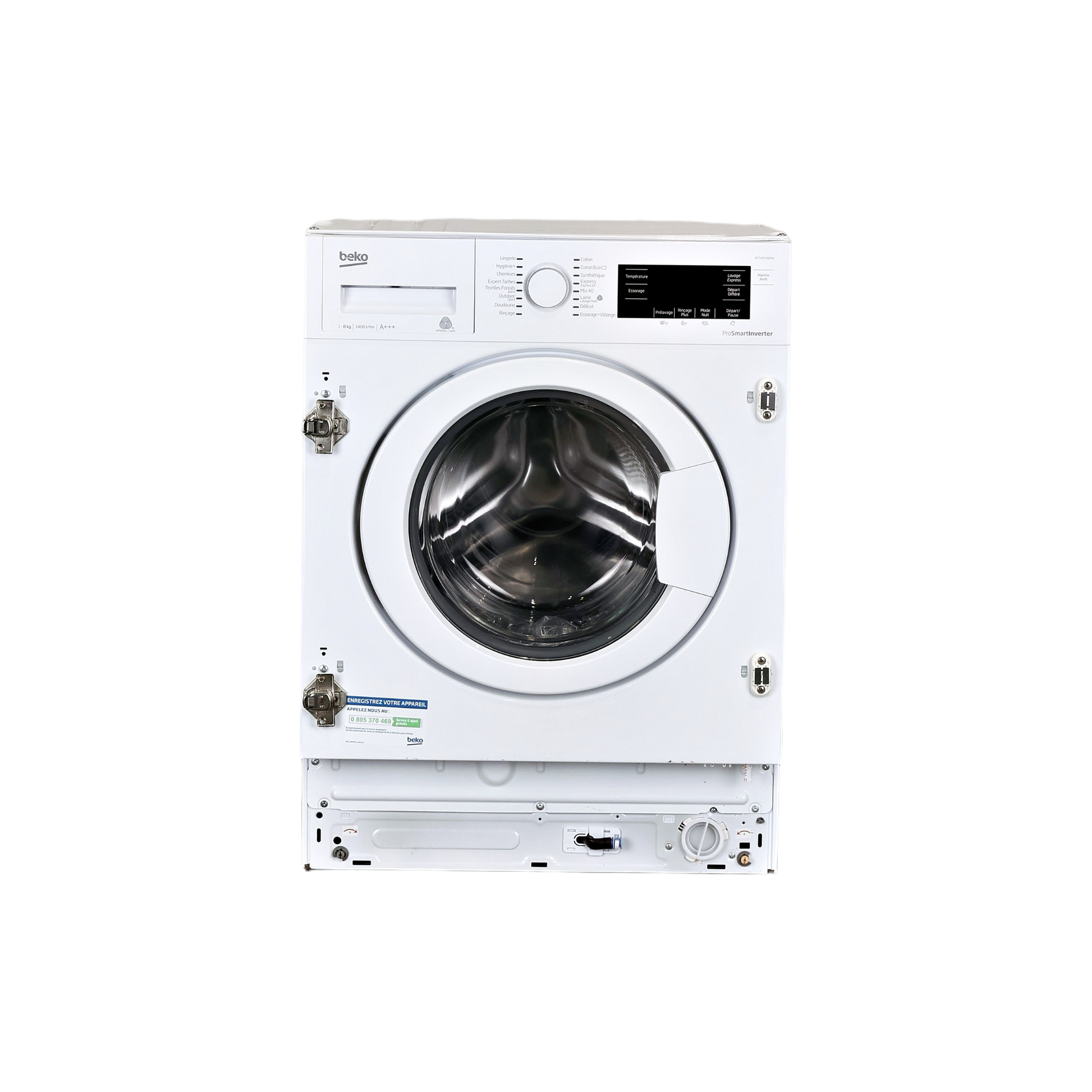 Lave-Linge Hublot 8 kg Reconditionné BEKO WITV8714B0W : vue de face