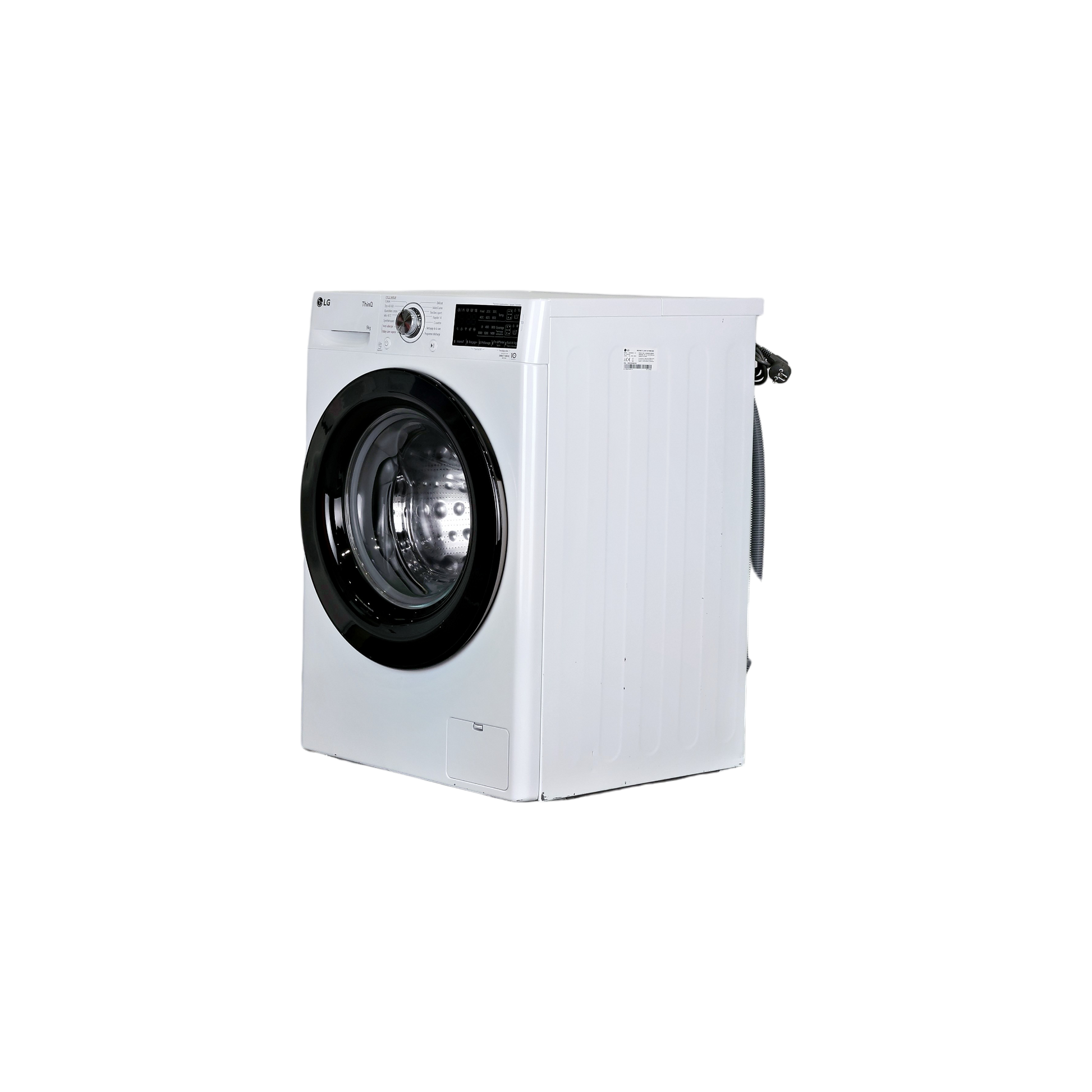 Lave-Linge Hublot 9 kg Reconditionné LG F94V35WHSA : vue du côté gauche