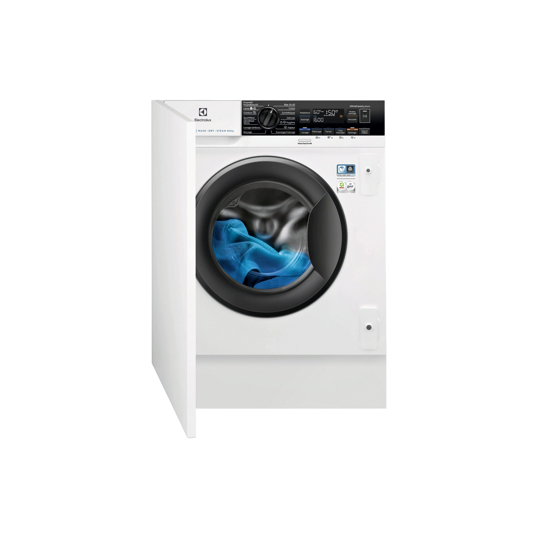 Lave-Linge Sechant 8 kg Reconditionné ELECTROLUX EW8W1684BI : vue de face