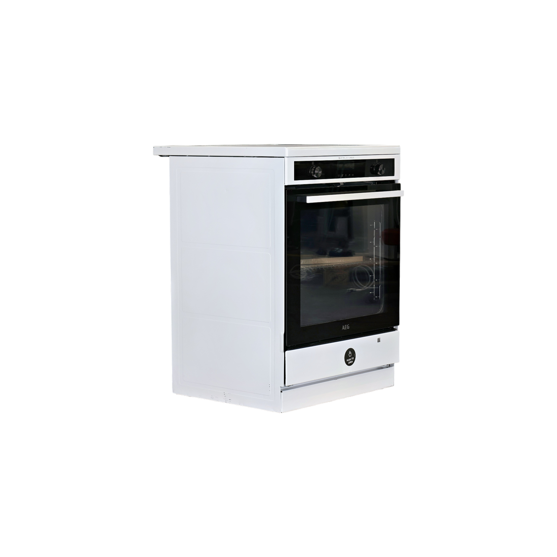 Cuisinière À Induction  Reconditionné AEG CIS6699BPW : vue du côté droit