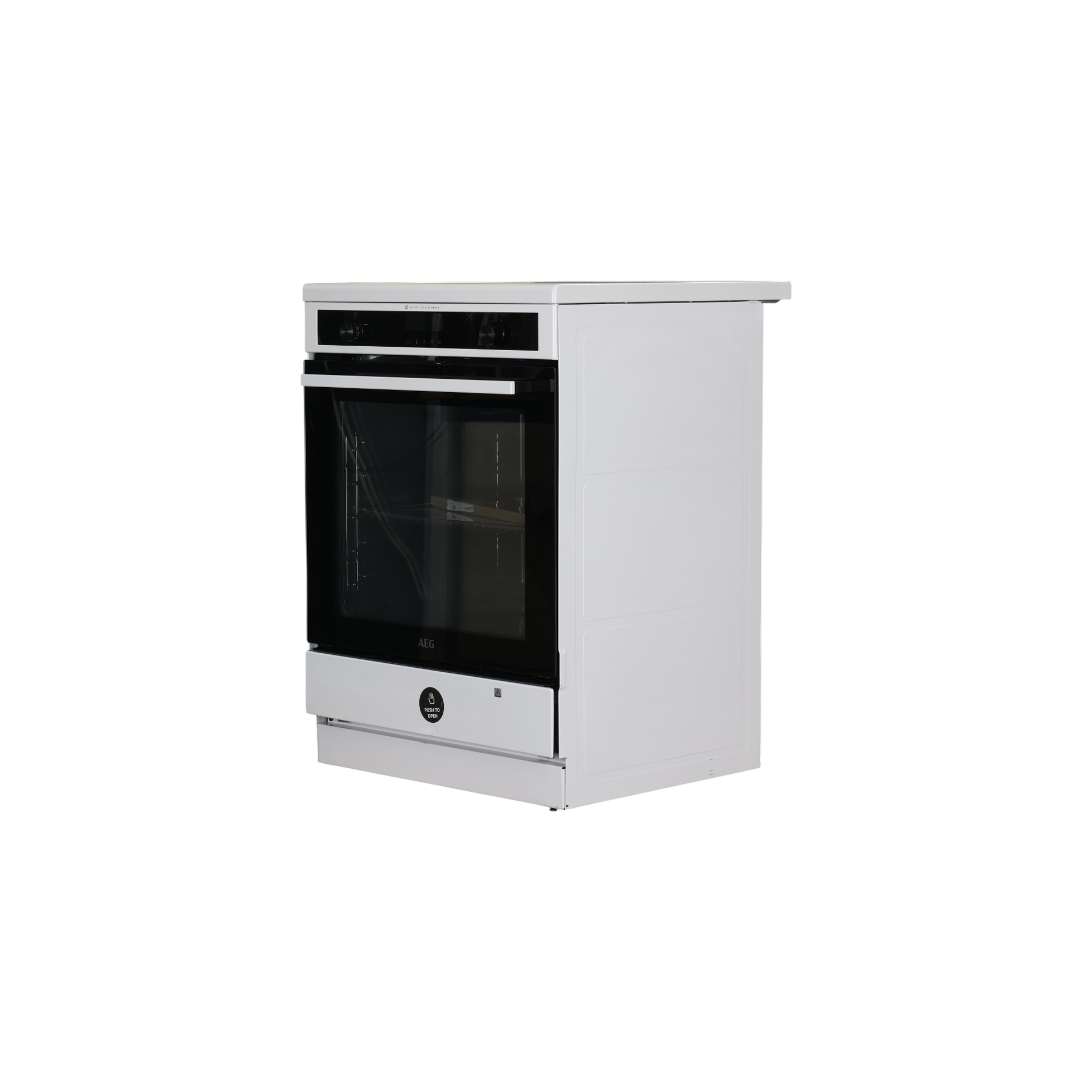 Cuisinière À Induction  Reconditionné AEG CIS6699BPW : vue du côté gauche