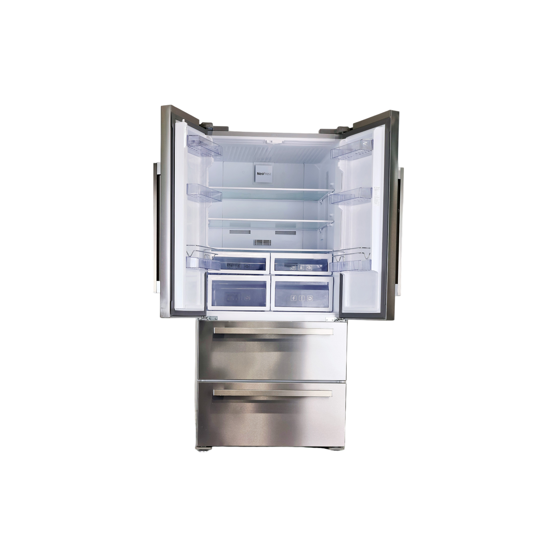 Réfrigérateur Multi-Portes 539 L Reconditionné BEKO GNE60522X : vue de l'intérieur