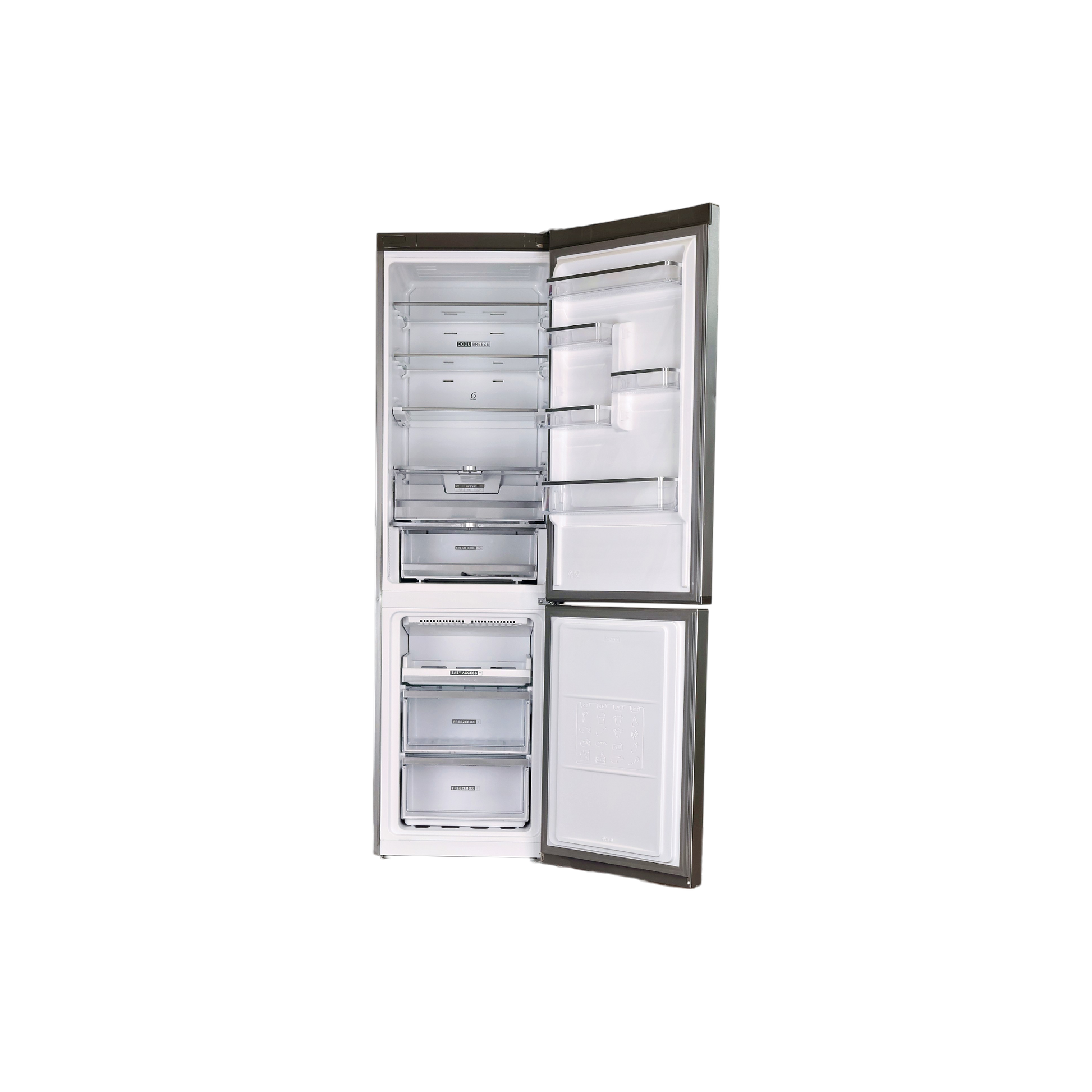 Réfrigérateur Avec Congélateur 367 L Reconditionné WHIRLPOOL W7X94TSX : vue de l'intérieur