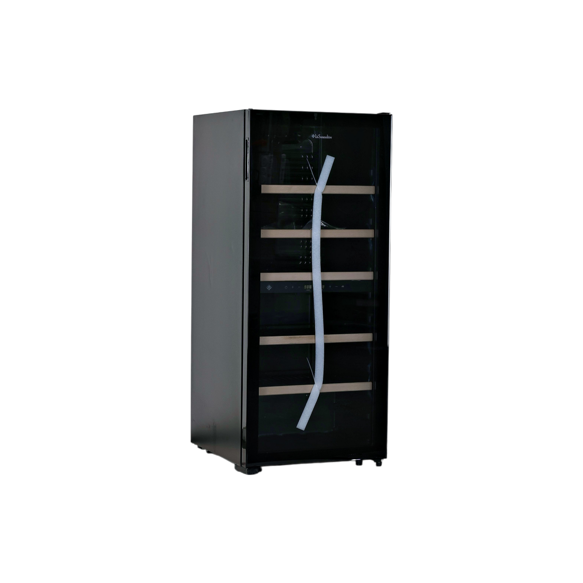 Cave À Vin De Conservation 102 Bouteilles Reconditionné LA SOMMELIERE LS102DZBLACK : vue du côté droit