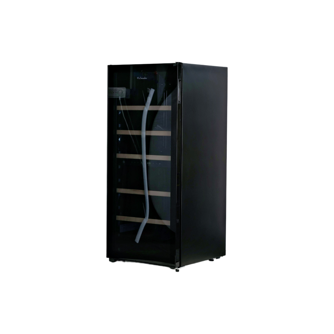 Cave À Vin De Conservation 102 Bouteilles Reconditionné LA SOMMELIERE LS102DZBLACK : vue du côté gauche