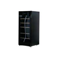 Cave À Vin De Conservation 102 Bouteilles Reconditionné LA SOMMELIERE LS102DZBLACK : vue du côté gauche