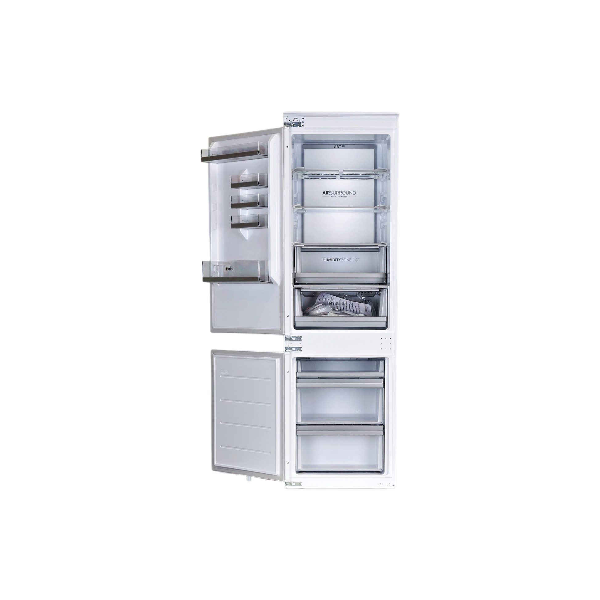 Réfrigérateur Encastrable 268 L Reconditionné HAIER HBW7518DT : vue de l'intérieur