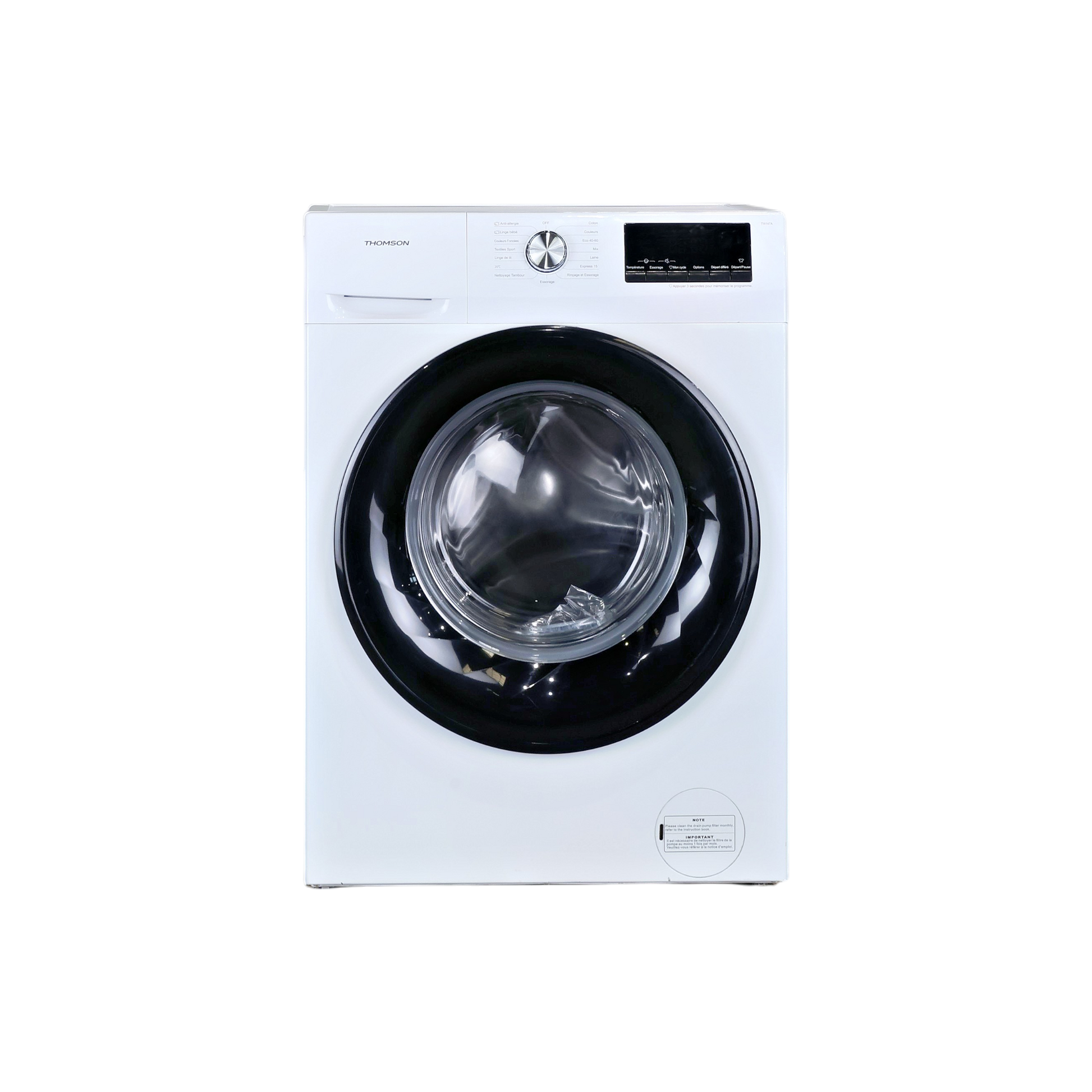 Lave-Linge Hublot 7 kg Reconditionné THOMSON TW147A : vue de face