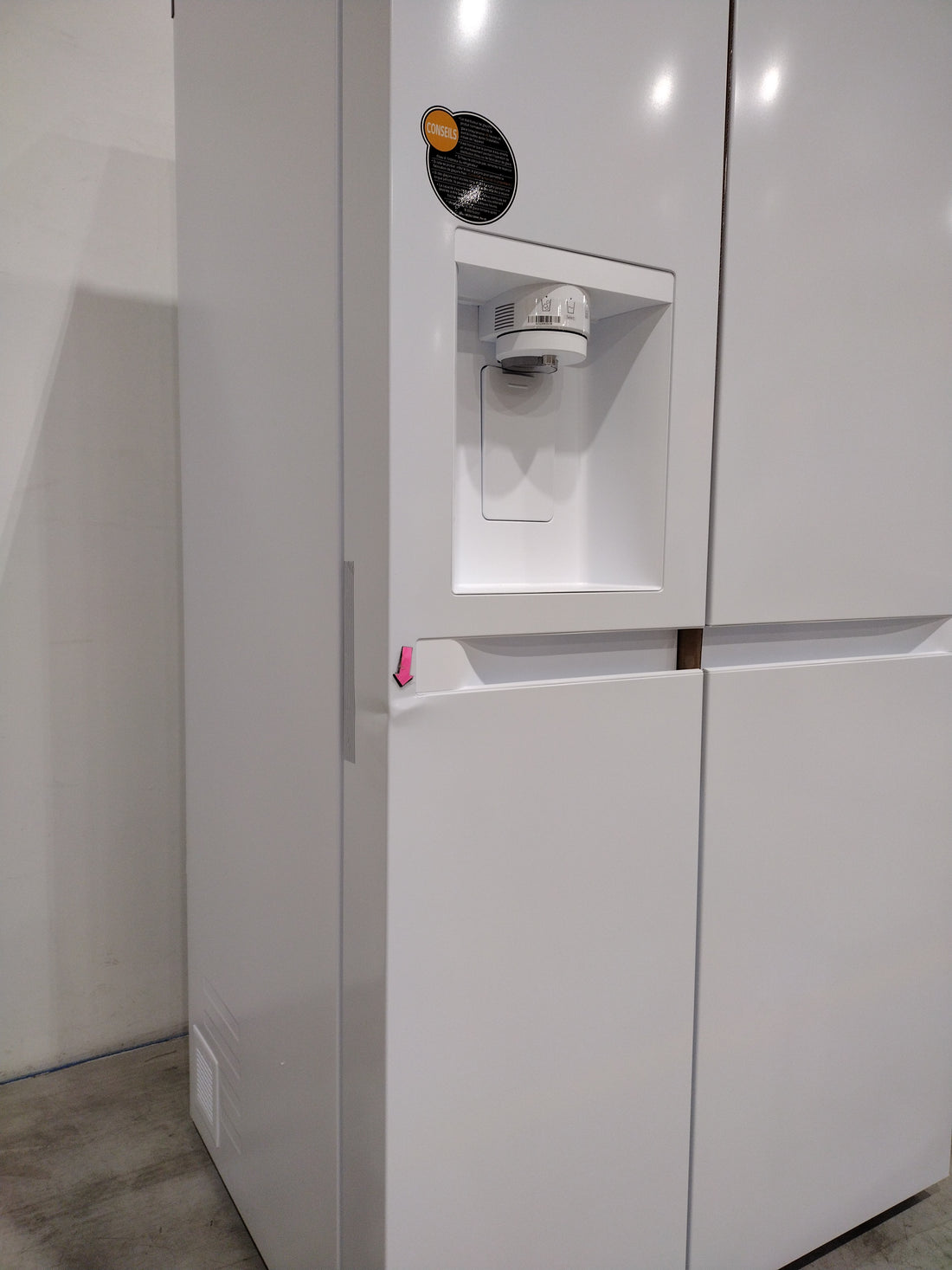 Réfrigérateur Américain 638 L Reconditionné LG GSLC40SWPE : détails