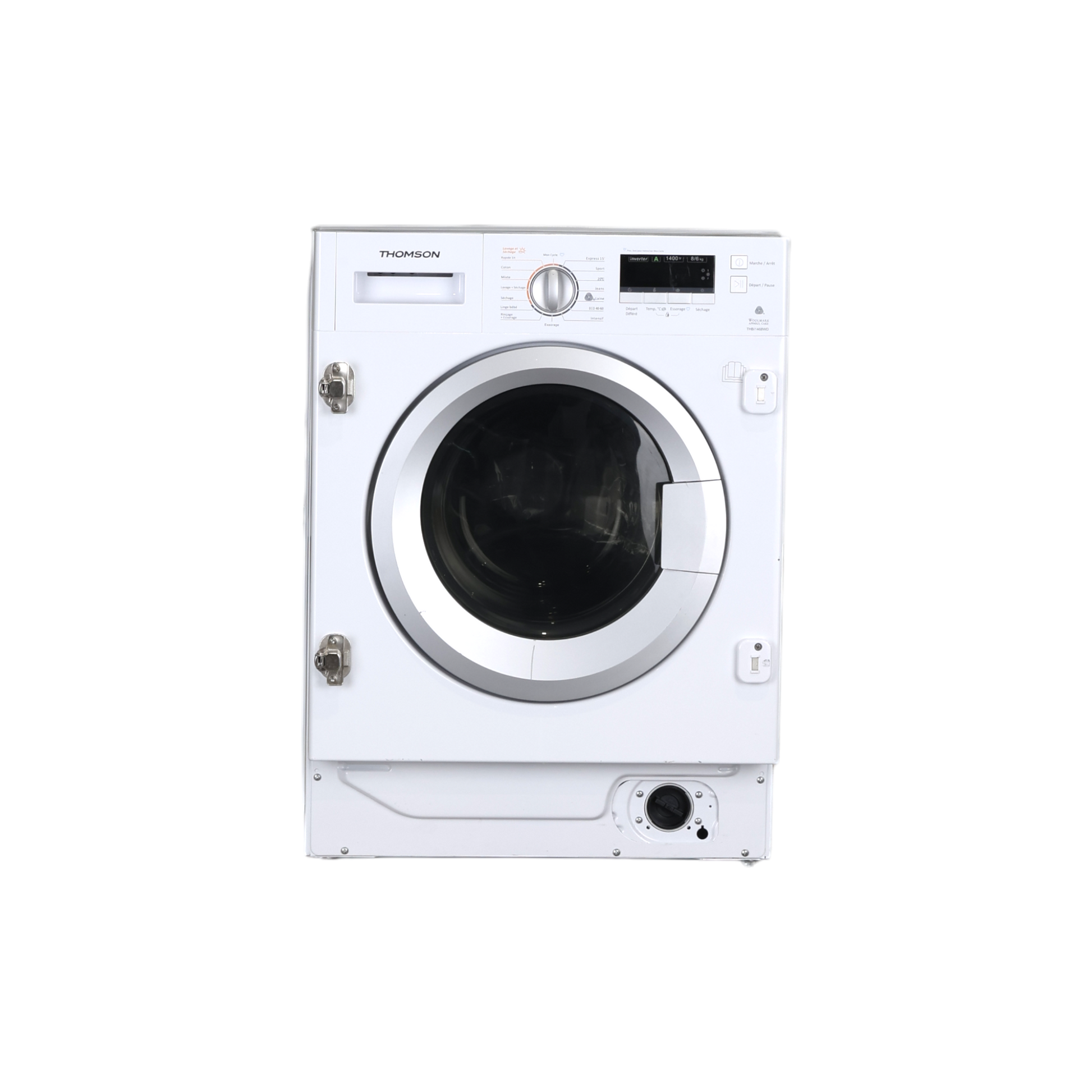 Lave-Linge Sechant 8 kg Reconditionné THOMSON THBI1468WD : vue de face