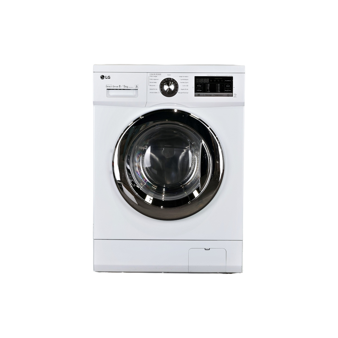 Lave-Linge Sechant 8 kg Reconditionné LG F854G63WR : vue de face