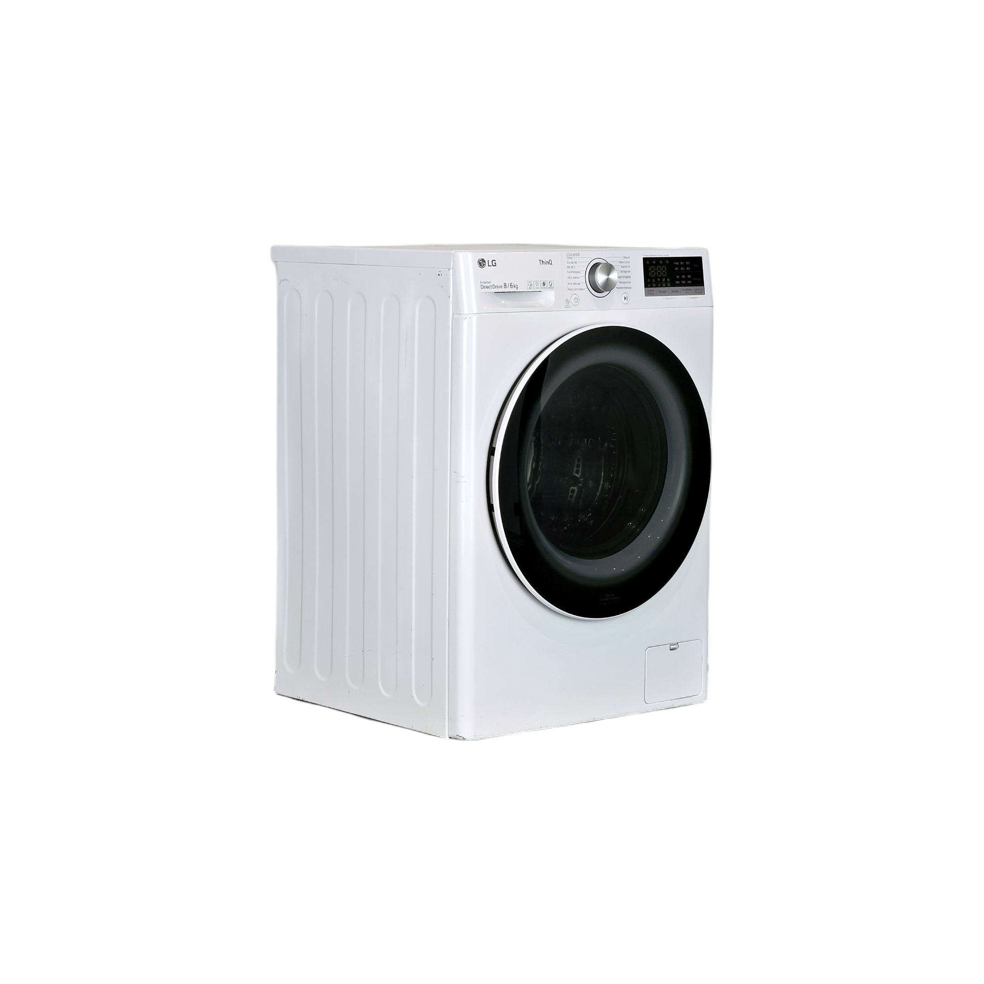 Lave-Linge Sechant 9 kg Reconditionné LG F954N40WRS : vue du côté droit