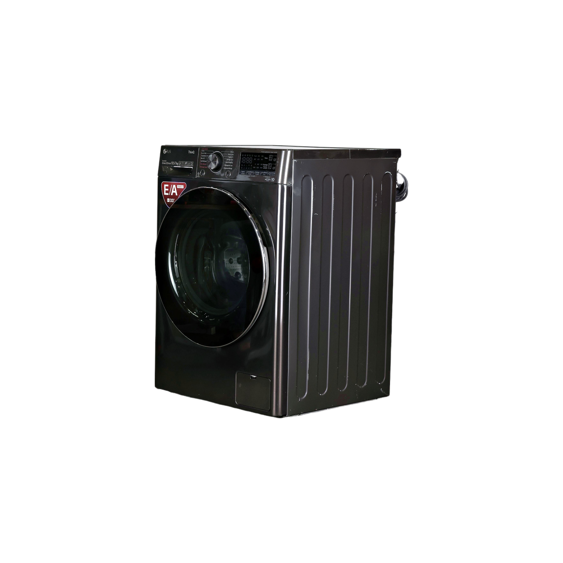 Lave-Linge Sechant 10.5 kg Reconditionné LG F174V72BSTA : vue du côté gauche