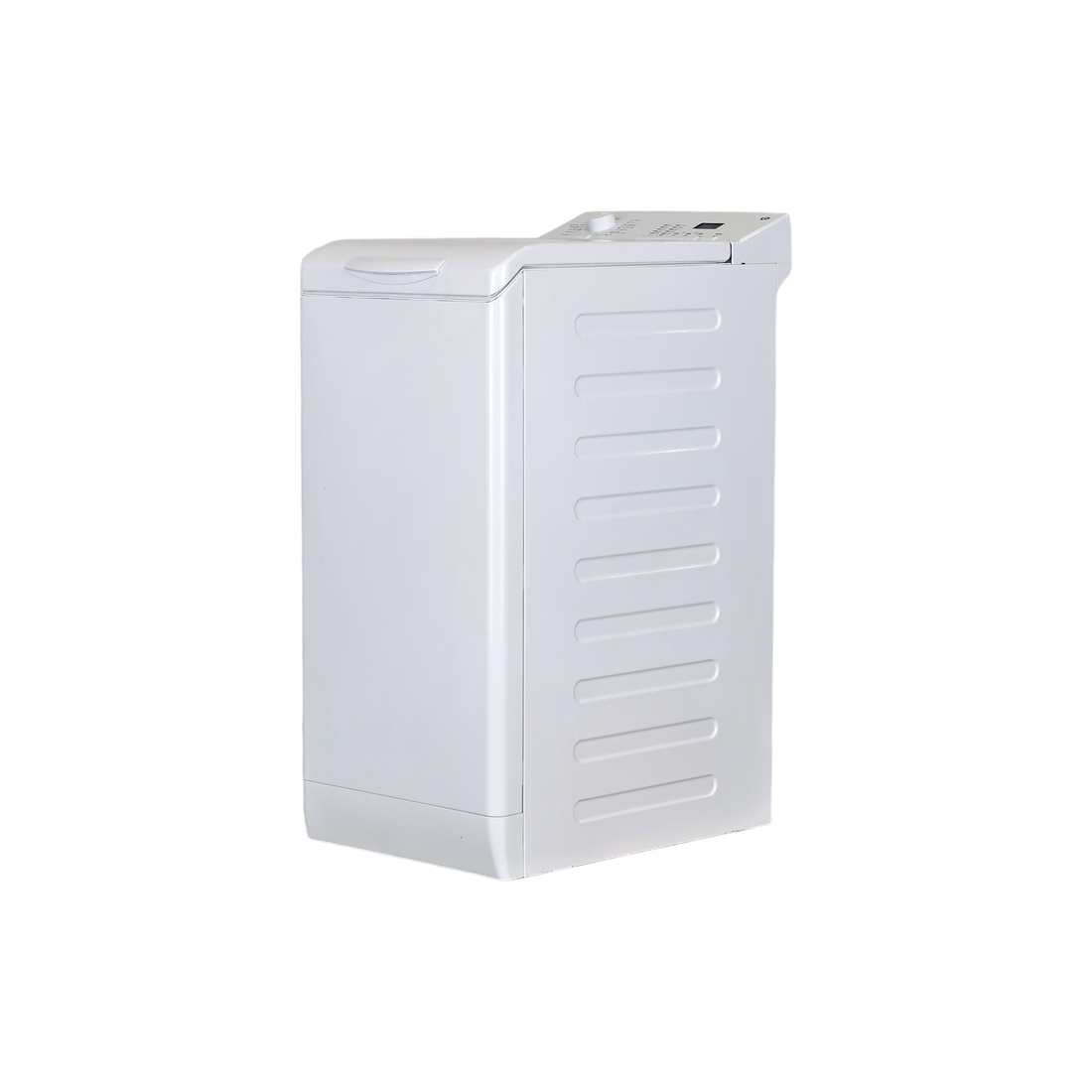 Lave-Linge Top 7 kg Reconditionné ESSENTIEL B ELT712-1B : vue du côté gauche