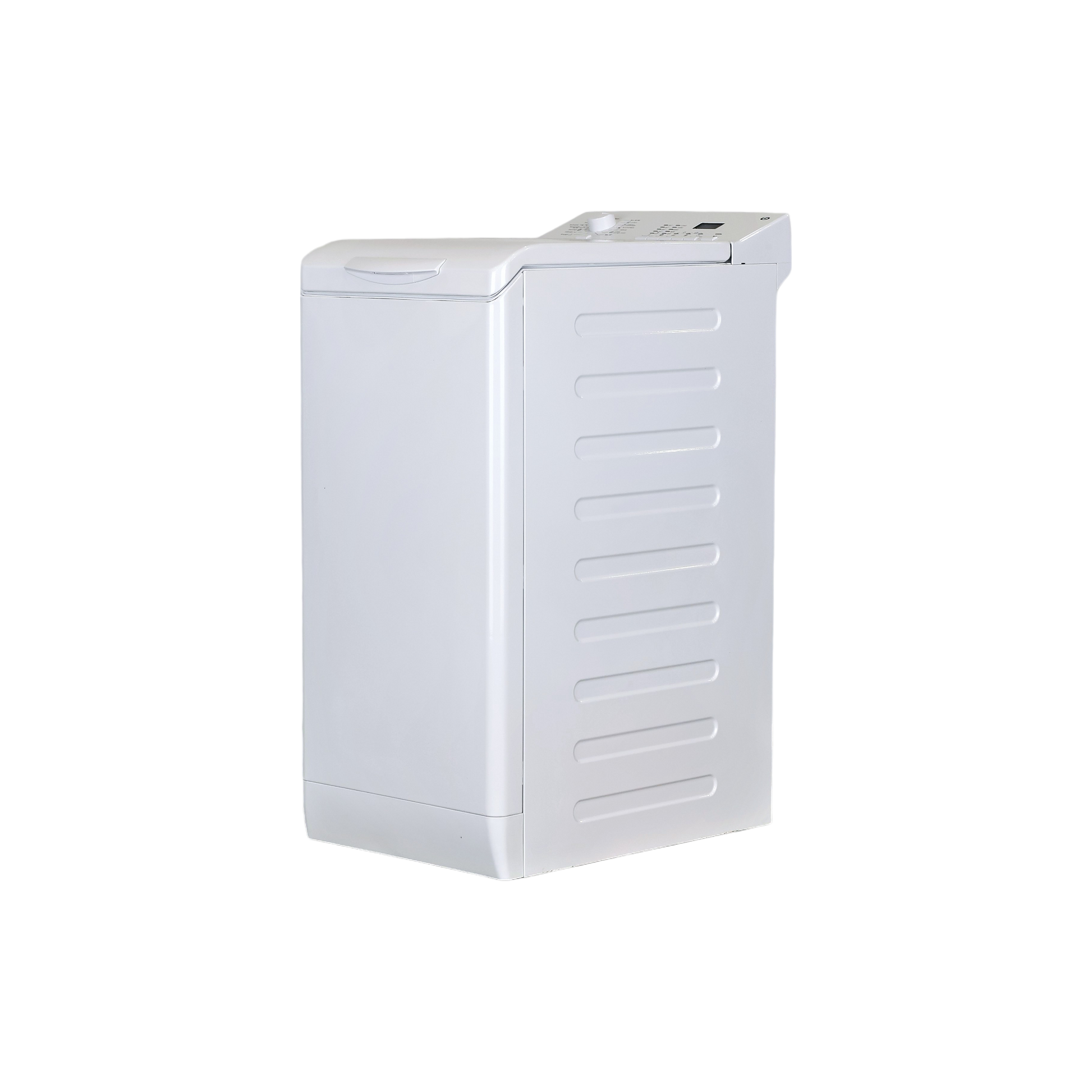 Lave-Linge Top 7 kg Reconditionné ESSENTIEL B ELT712-1B : vue du côté gauche