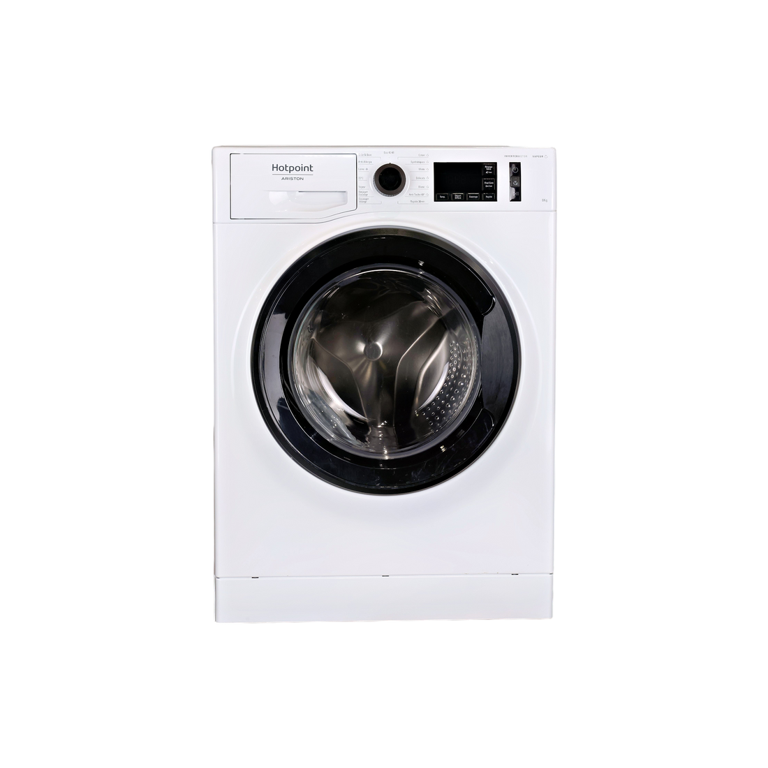 Lave-Linge Hublot 8 kg Reconditionné HOTPOINT CNM118448WKFR : vue de face