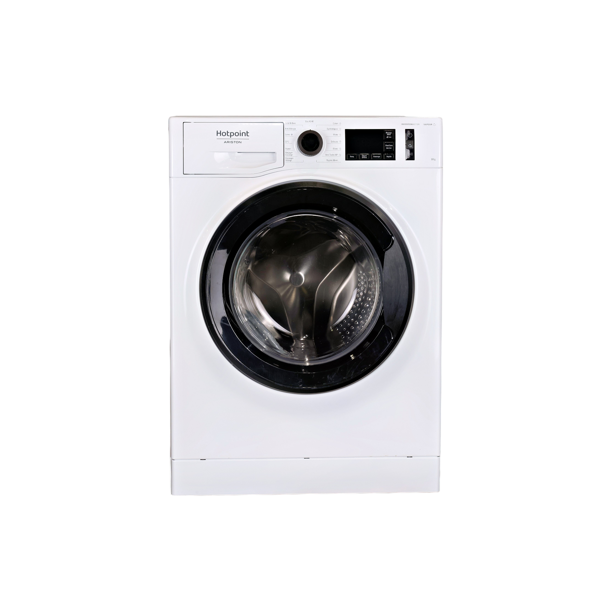 Lave-Linge Hublot 8 kg Reconditionné HOTPOINT CNM118448WKFR : vue de face