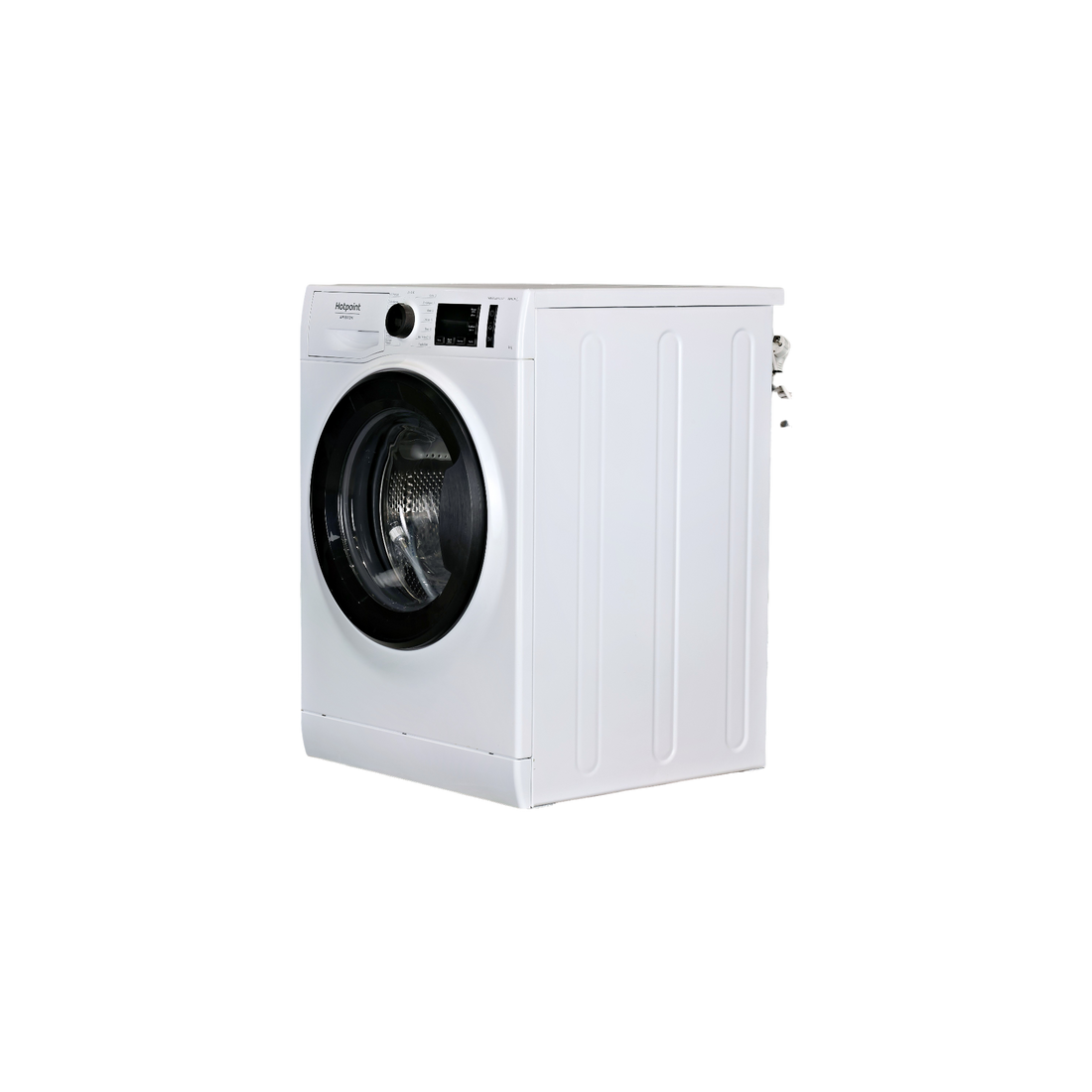 Lave-Linge Hublot 8 kg Reconditionné HOTPOINT CNM118448WKFR : vue du côté gauche