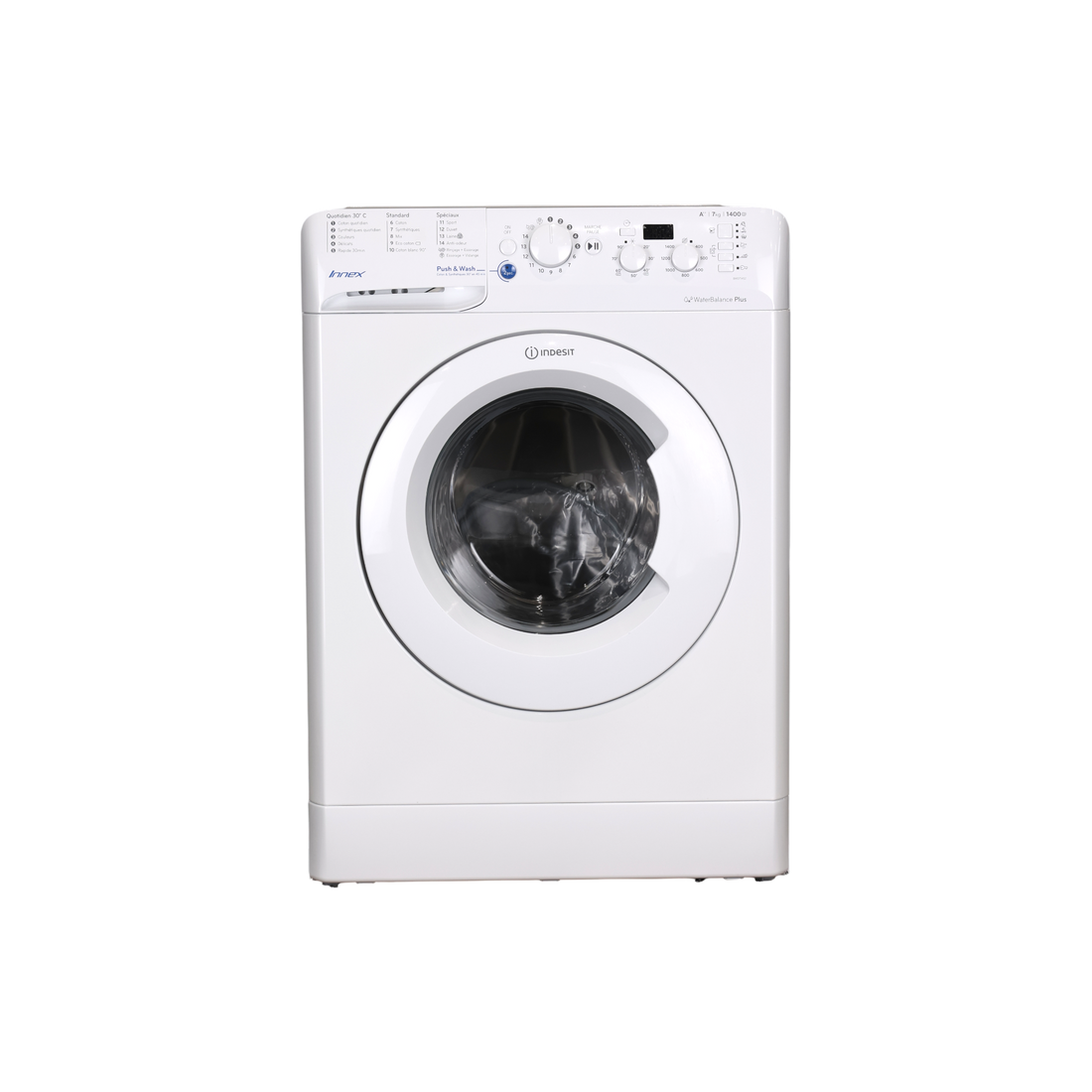 Lave-Linge Hublot 7 kg Reconditionné INDESIT BWD 71452 W FR : vue de face