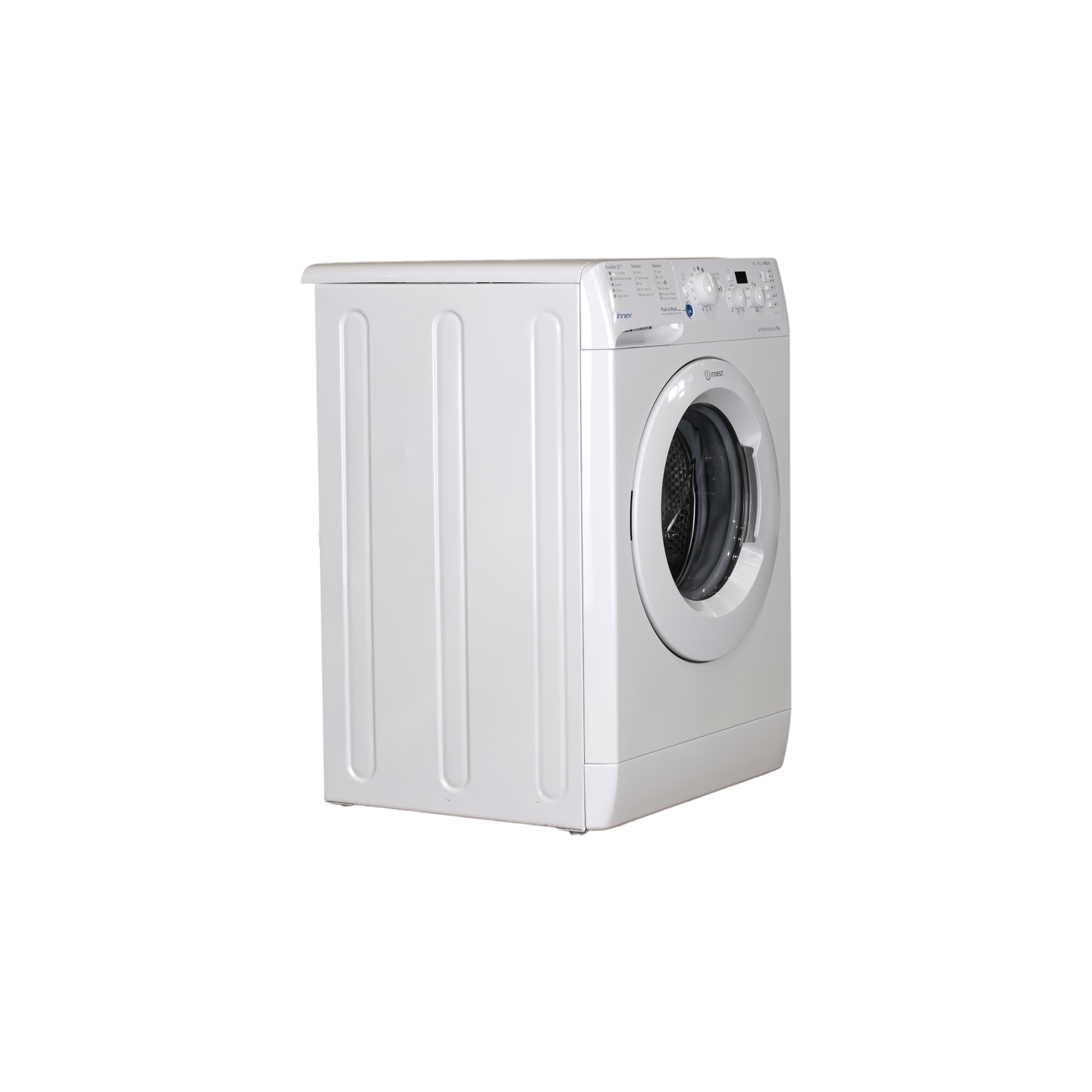 Lave-Linge Hublot 7 kg Reconditionné INDESIT BWD 71452 W FR : vue du côté gauche