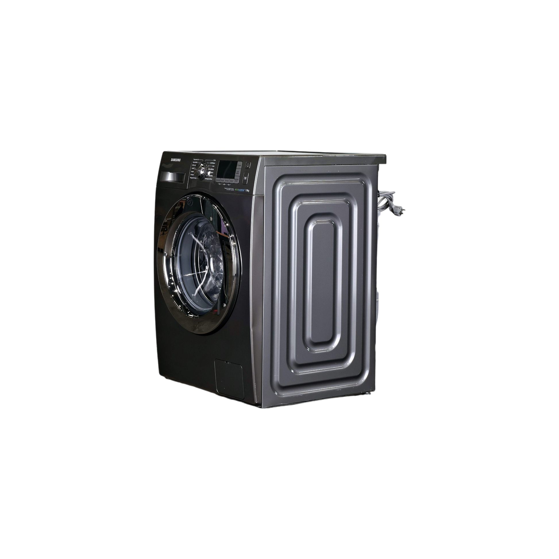 Lave-Linge Hublot 7 kg Reconditionné SAMSUNG WF70F5E5W4X : vue du côté gauche