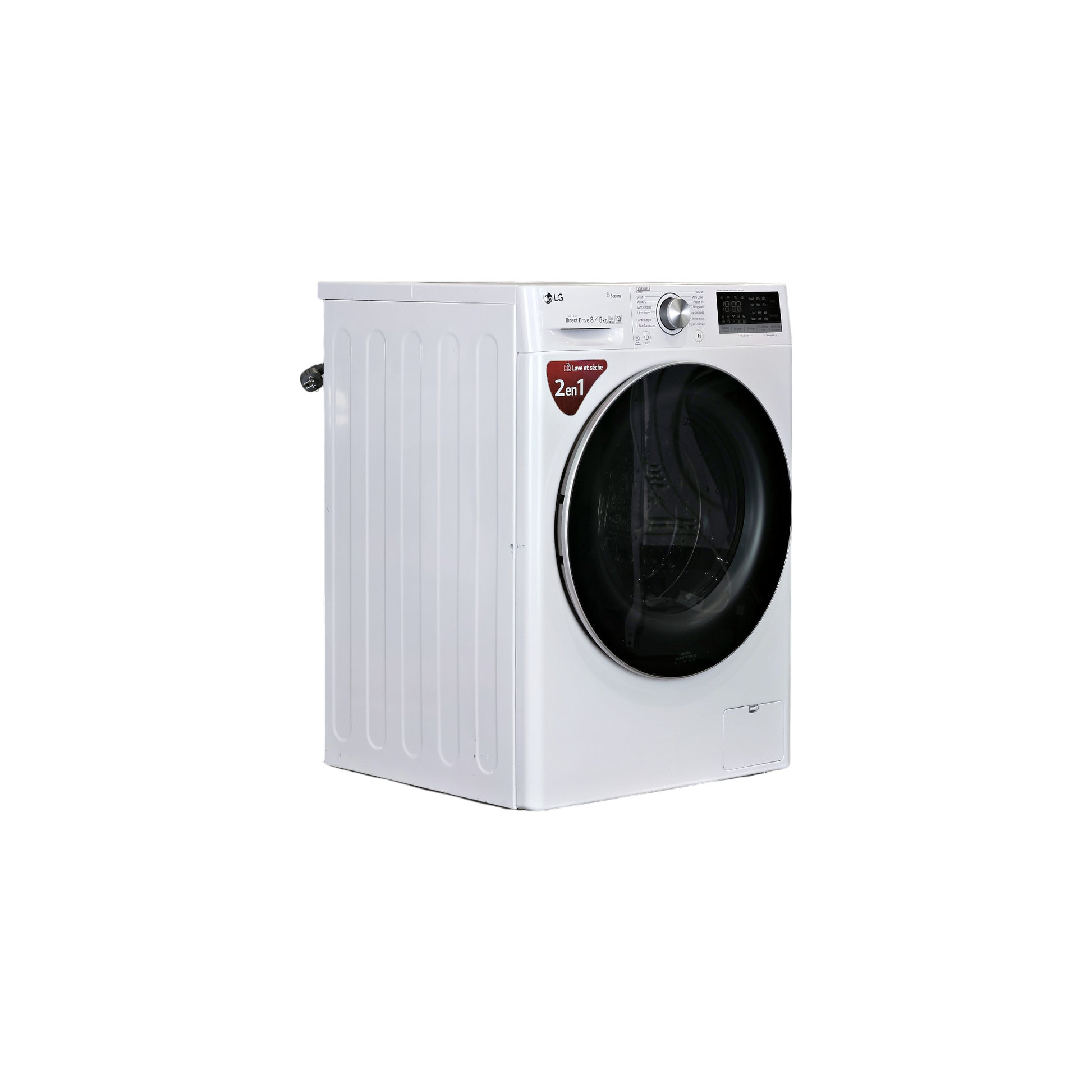 Lave-Linge Sechant 8 kg Reconditionné LG F854N51WHSB : vue du côté droit