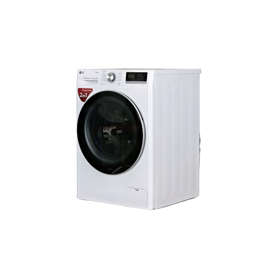 Lave-Linge Sechant 8 kg Reconditionné LG F854N51WHSB : vue du côté gauche