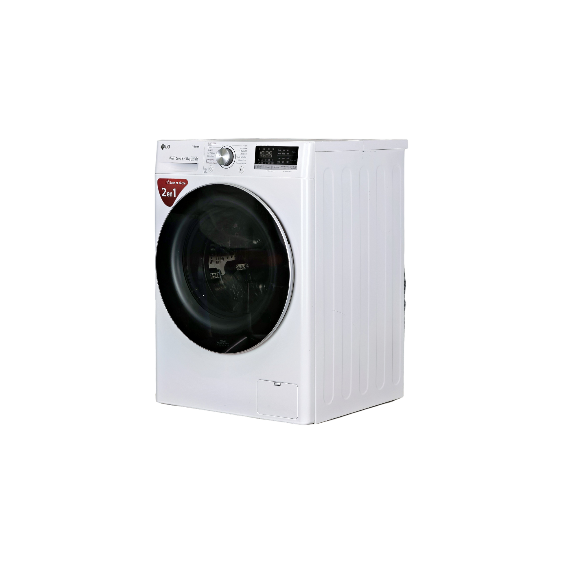 Lave-Linge Sechant 8 kg Reconditionné LG F854N51WHSB : vue du côté gauche