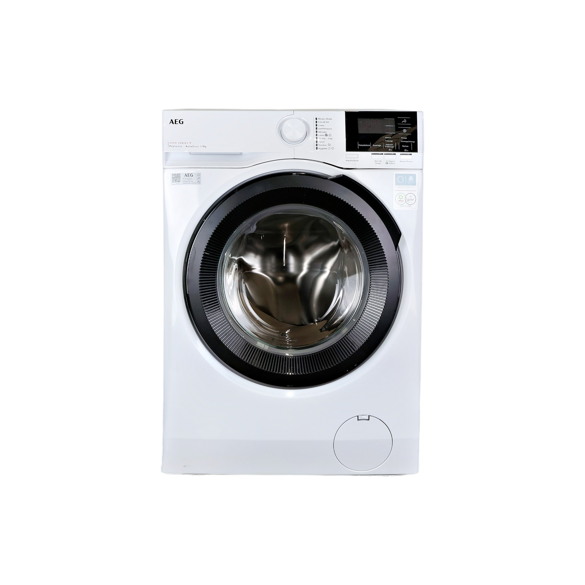 Lave-Linge Hublot 9 kg Reconditionné AEG LFR63H149Q : vue de face