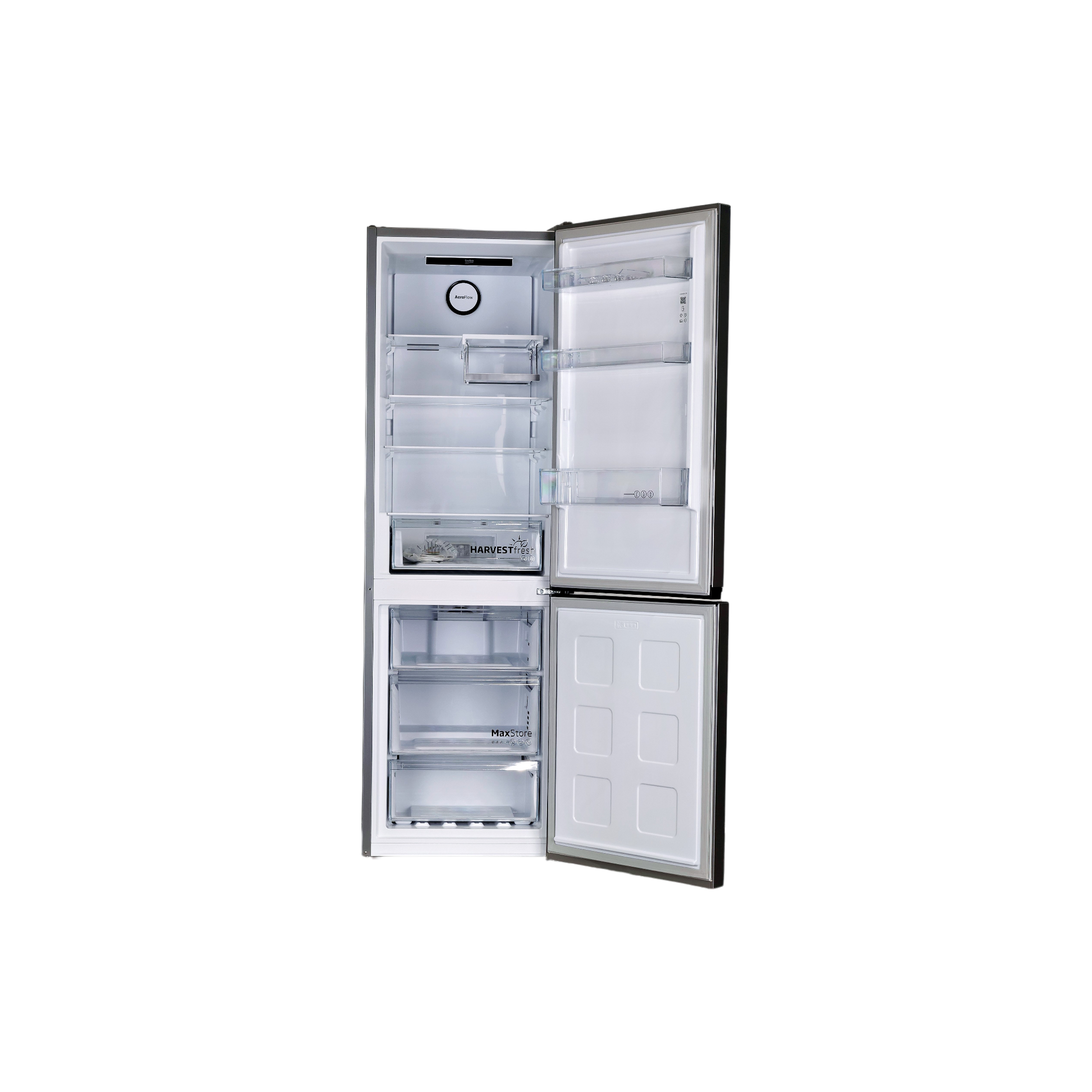 Réfrigérateur Avec Congélateur 316 L Reconditionné BEKO B5RCNE365HXB : vue de l'intérieur