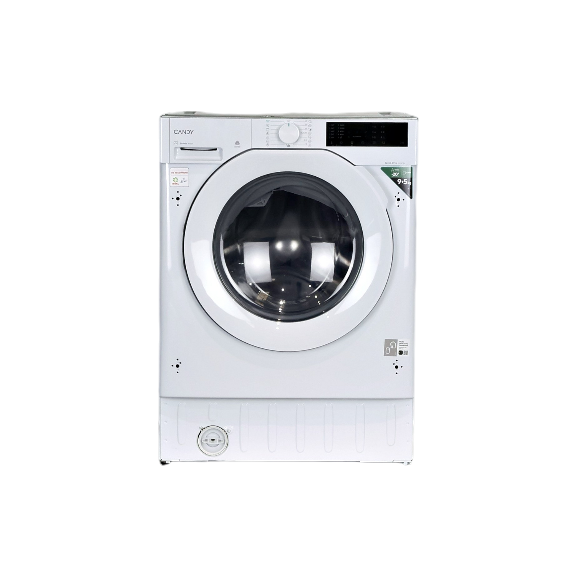 Lave-Linge Sechant 9 kg Reconditionné CANDY BC4S485M4D8-S : vue de face