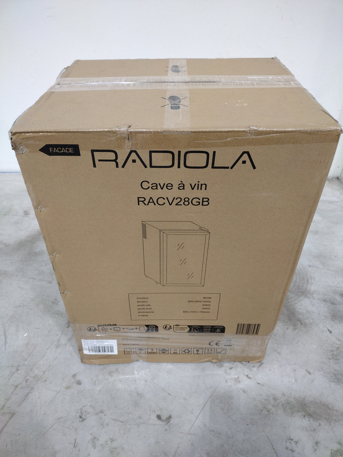 Cave À Vin De Vieillissement 28 Bouteilles Reconditionné RADIOLA RACV28GB : détails