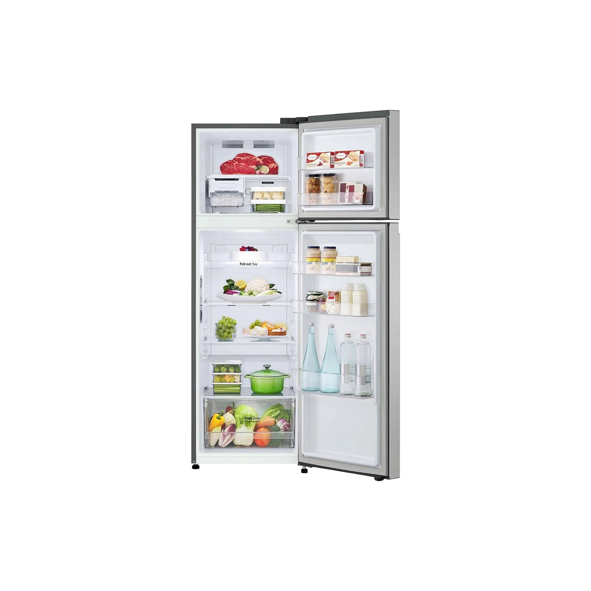 Réfrigérateur Compact 266 L Reconditionné LG GTBV20PYGKD : vue du côté gauche