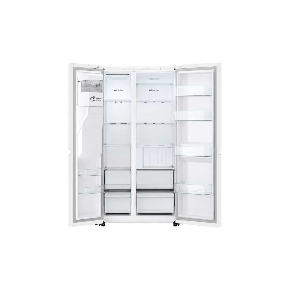 Réfrigérateur Américain 638 L Reconditionné LG GSLC40SWPE : vue de l'intérieur