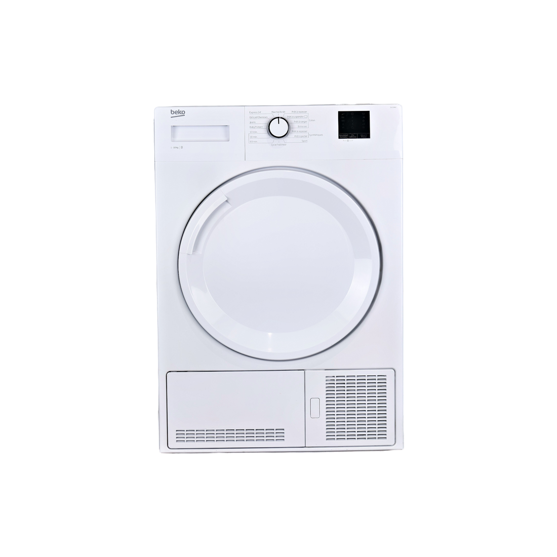 Seche-Linge Condensation 10 kg Reconditionné BEKO SLC10W2 : vue de face
