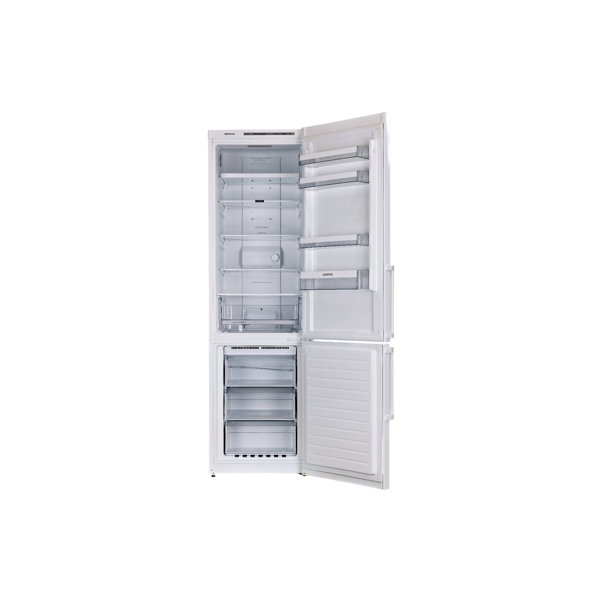 Réfrigérateur Avec Congélateur 354 L Reconditionné SIEMENS KG39NVW32 : vue de l'intérieur