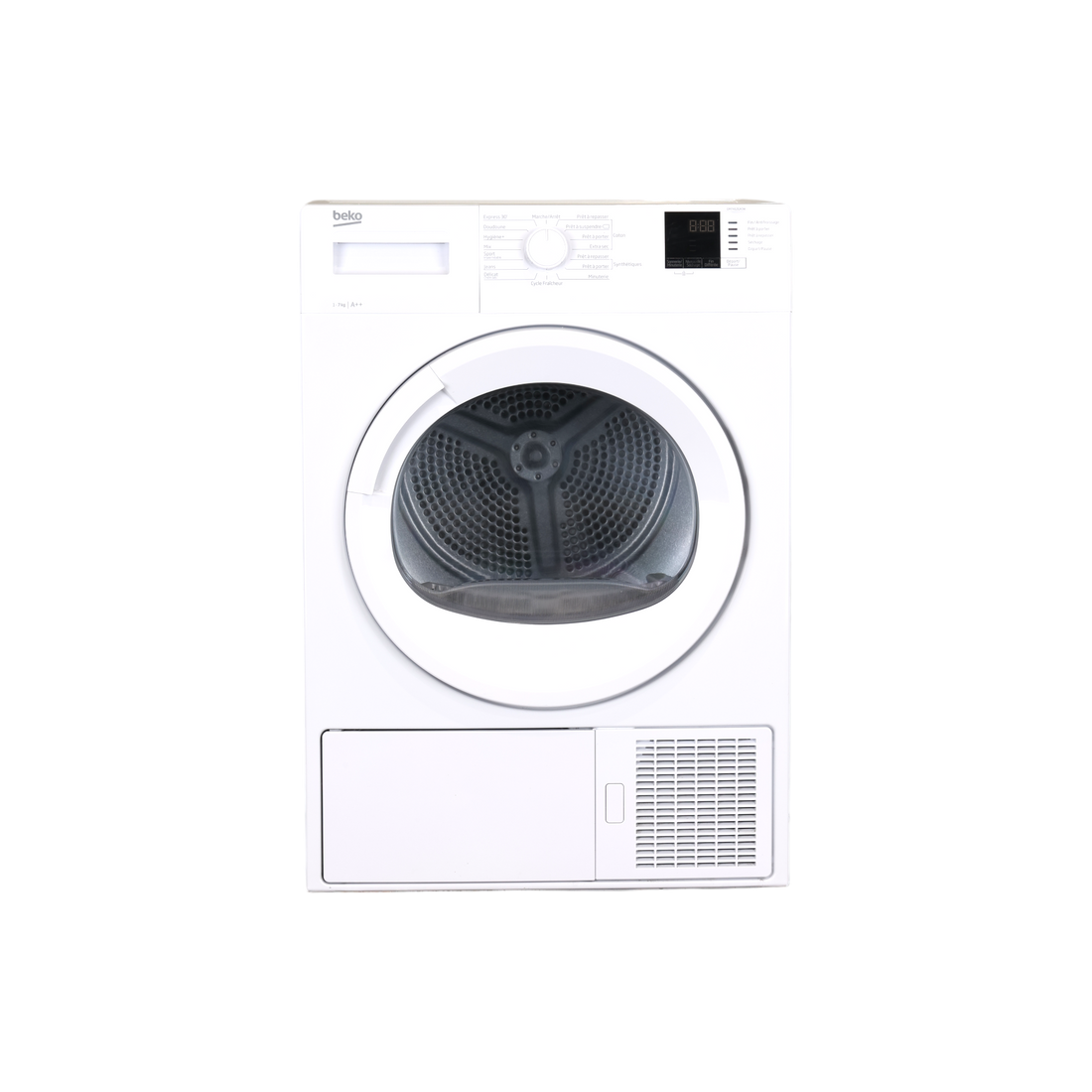 Seche-Linge Pompe À Chaleur 7 kg Reconditionné BEKO DM7412GA0W : vue de face